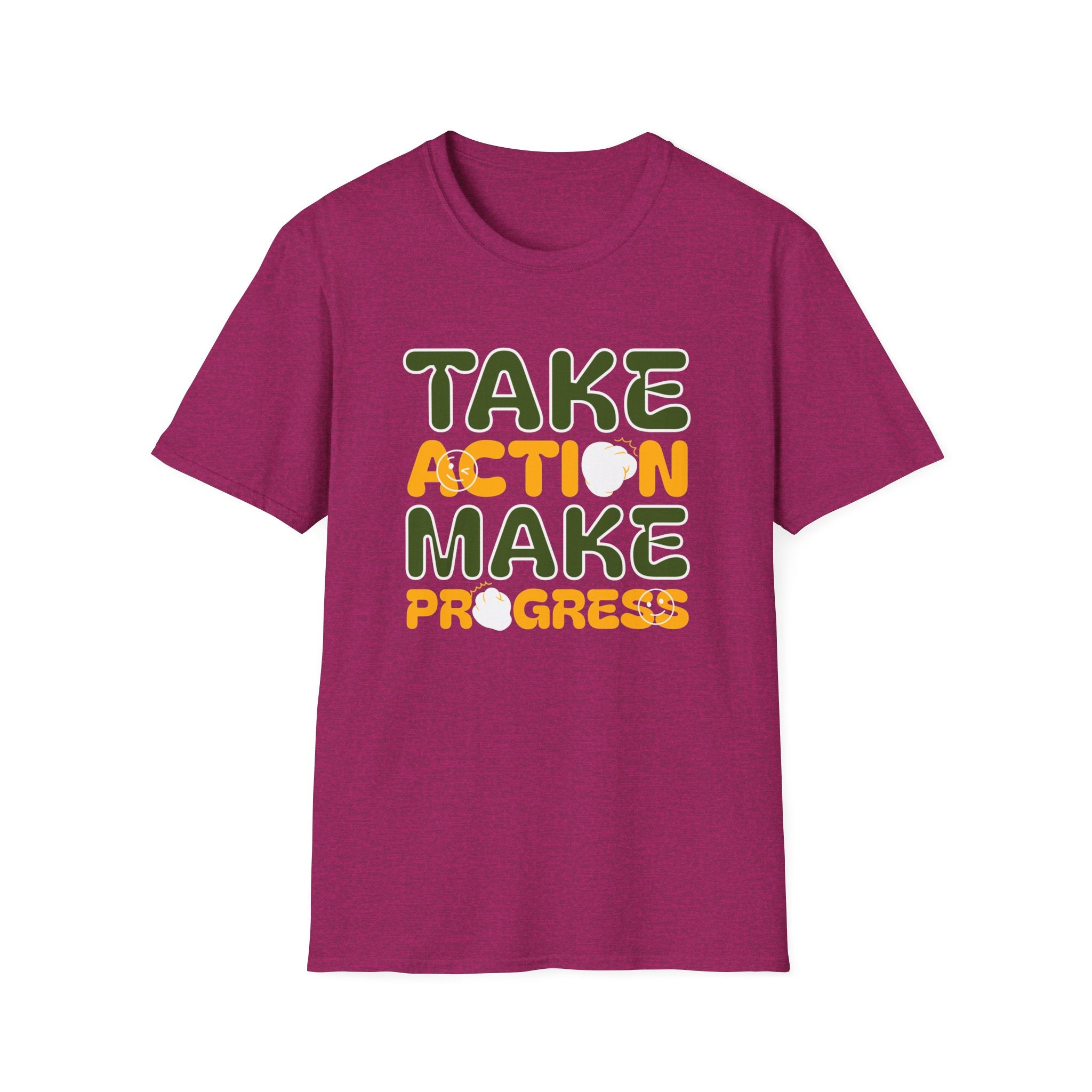 Take Action Make Progress- Sonhco Motivation T-Shirt