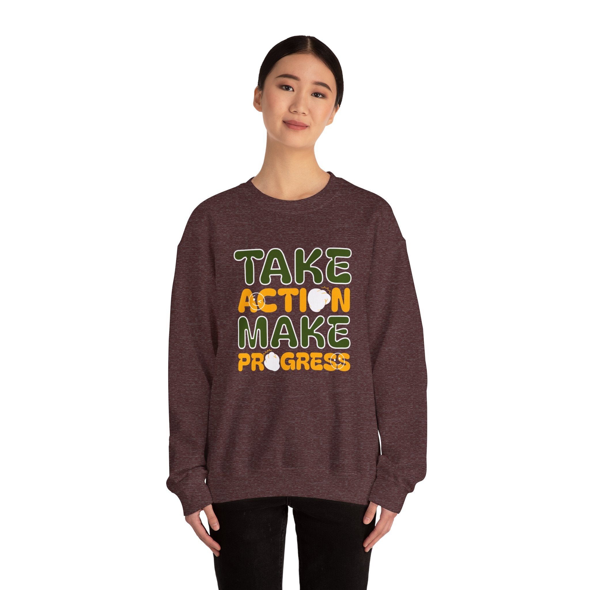 Take Action Make Progress - Sonhco Motivation Sweatshirt
