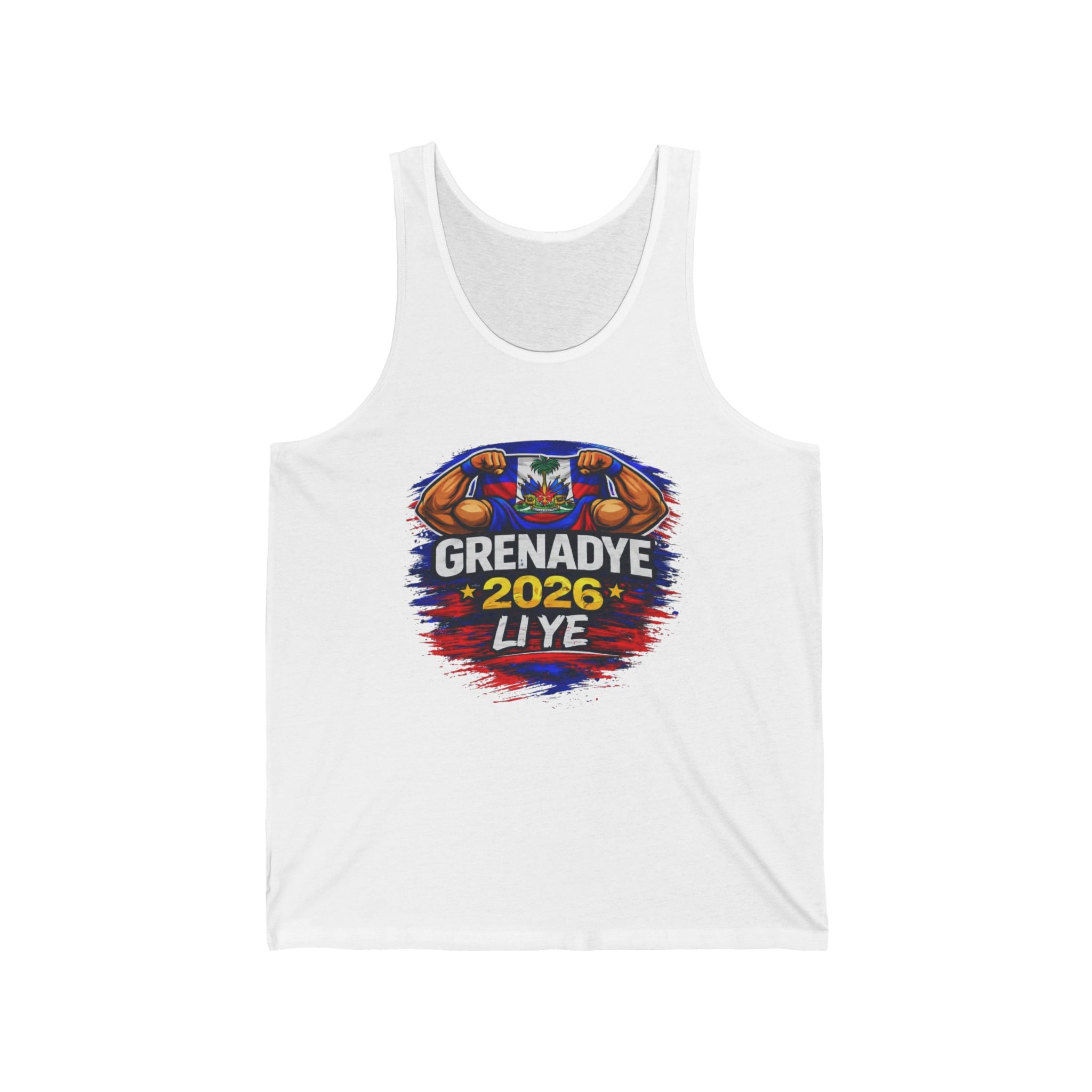 Grenadye 2026 Nou Nan Mondyal Unisex Jersey Tank - Workout Shirt