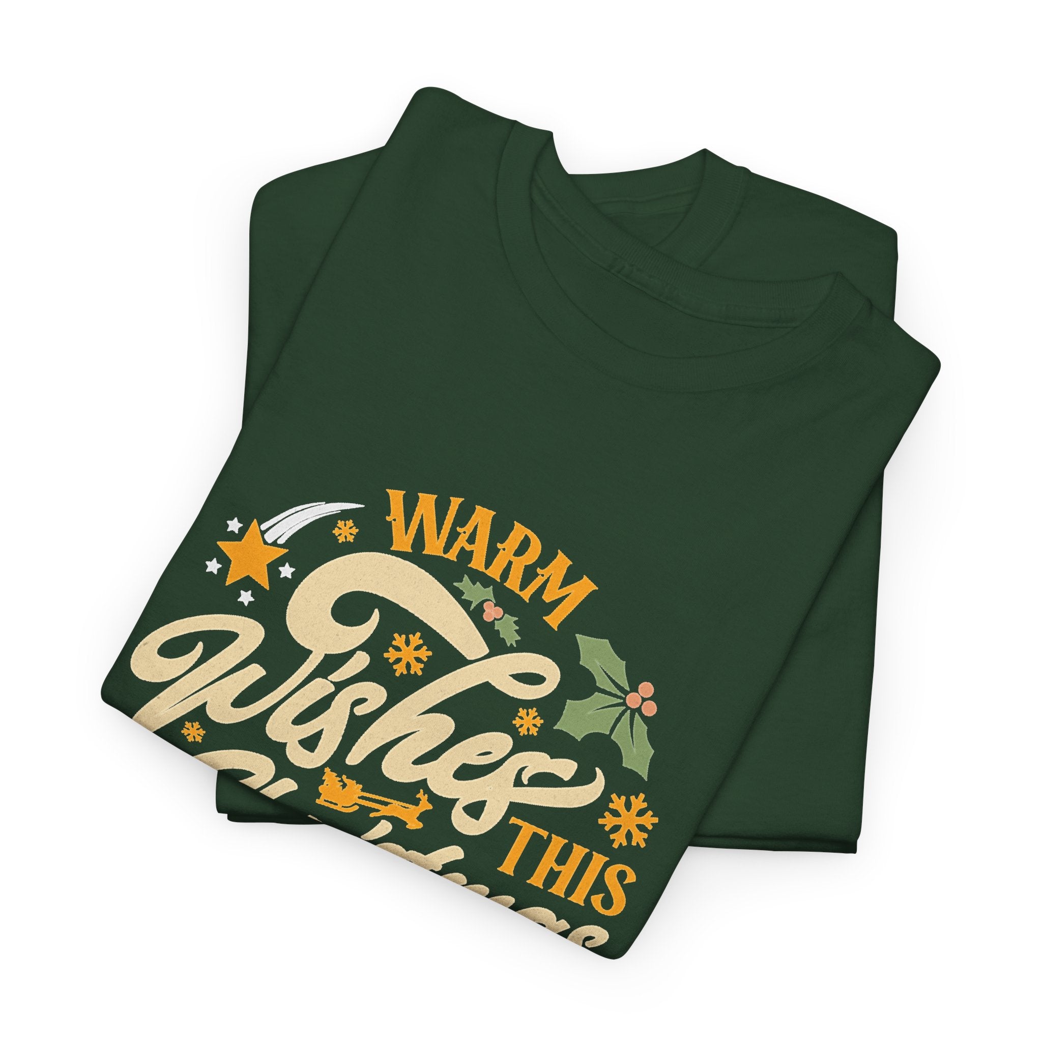 Warm Wishes This Christmas T-Shirt — Retro Holiday Graphic Tee
