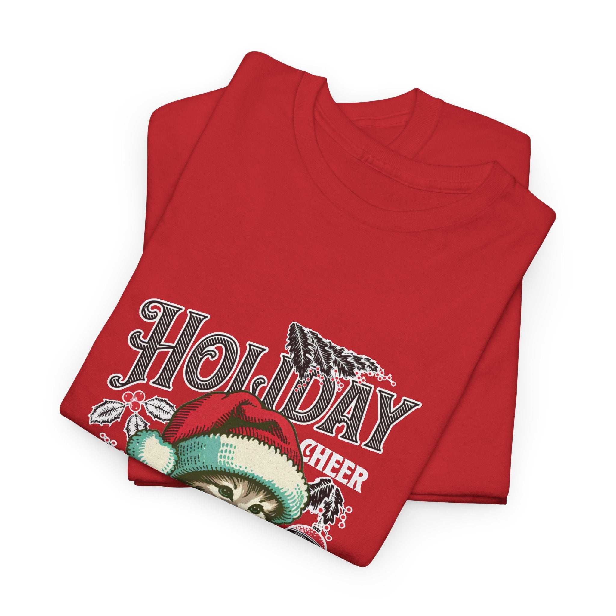 Christmas Peace & Love Holiday T-Shirt — Festive Floral Christmas Graphic Tee