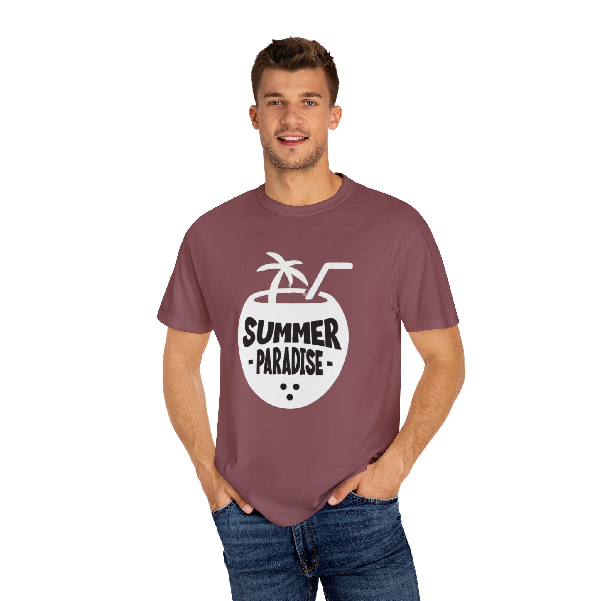 Summer Vibes Paradise 2025 Unisex Garment-Dyed T-Shirt