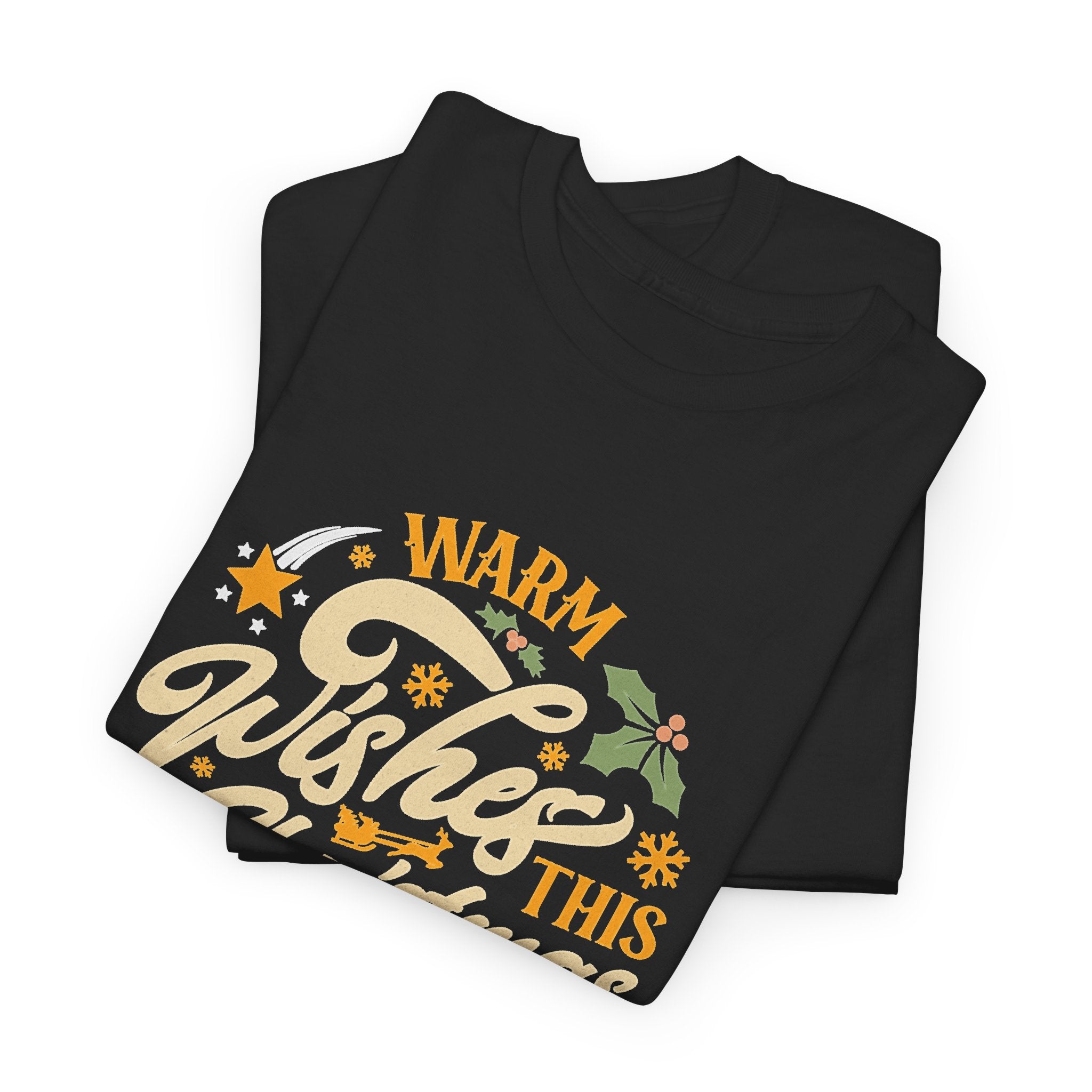 Warm Wishes This Christmas T-Shirt — Retro Holiday Graphic Tee