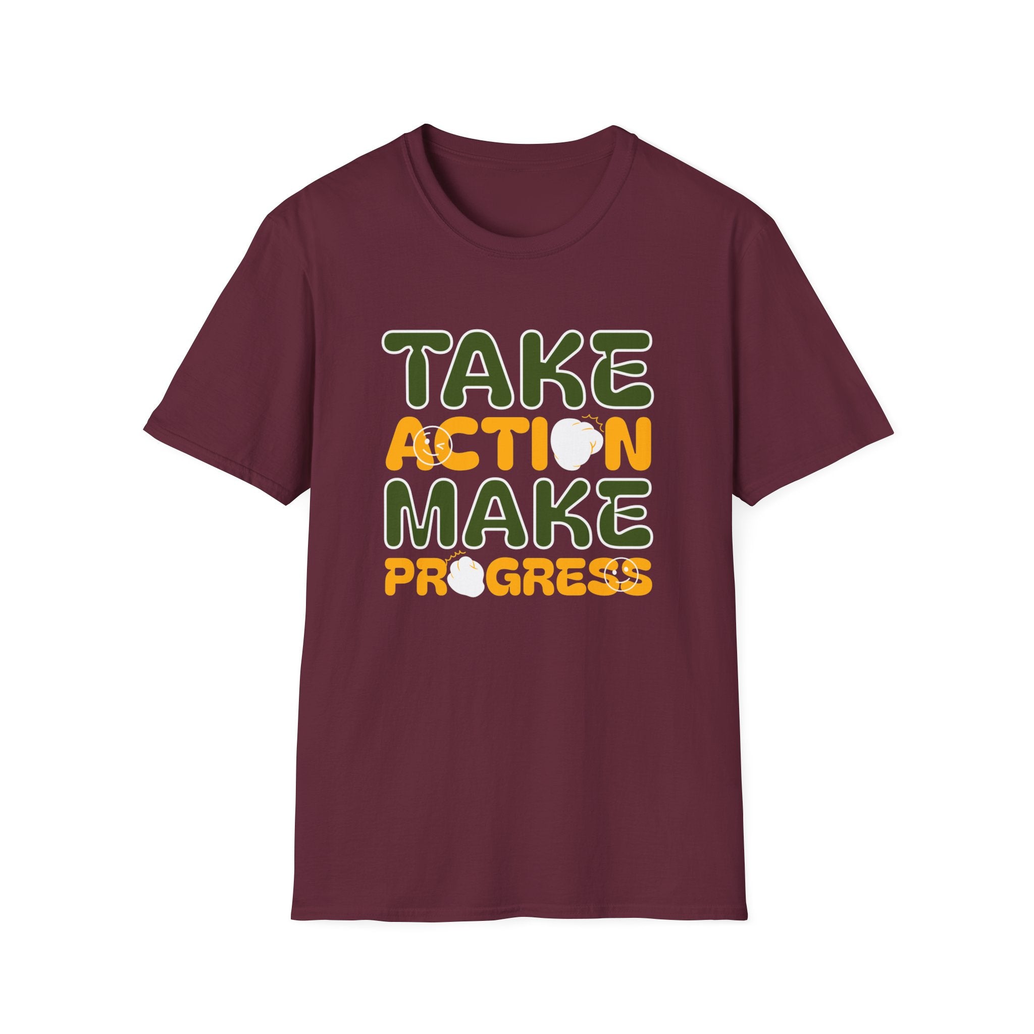 Take Action Make Progress- Sonhco Motivation T-Shirt
