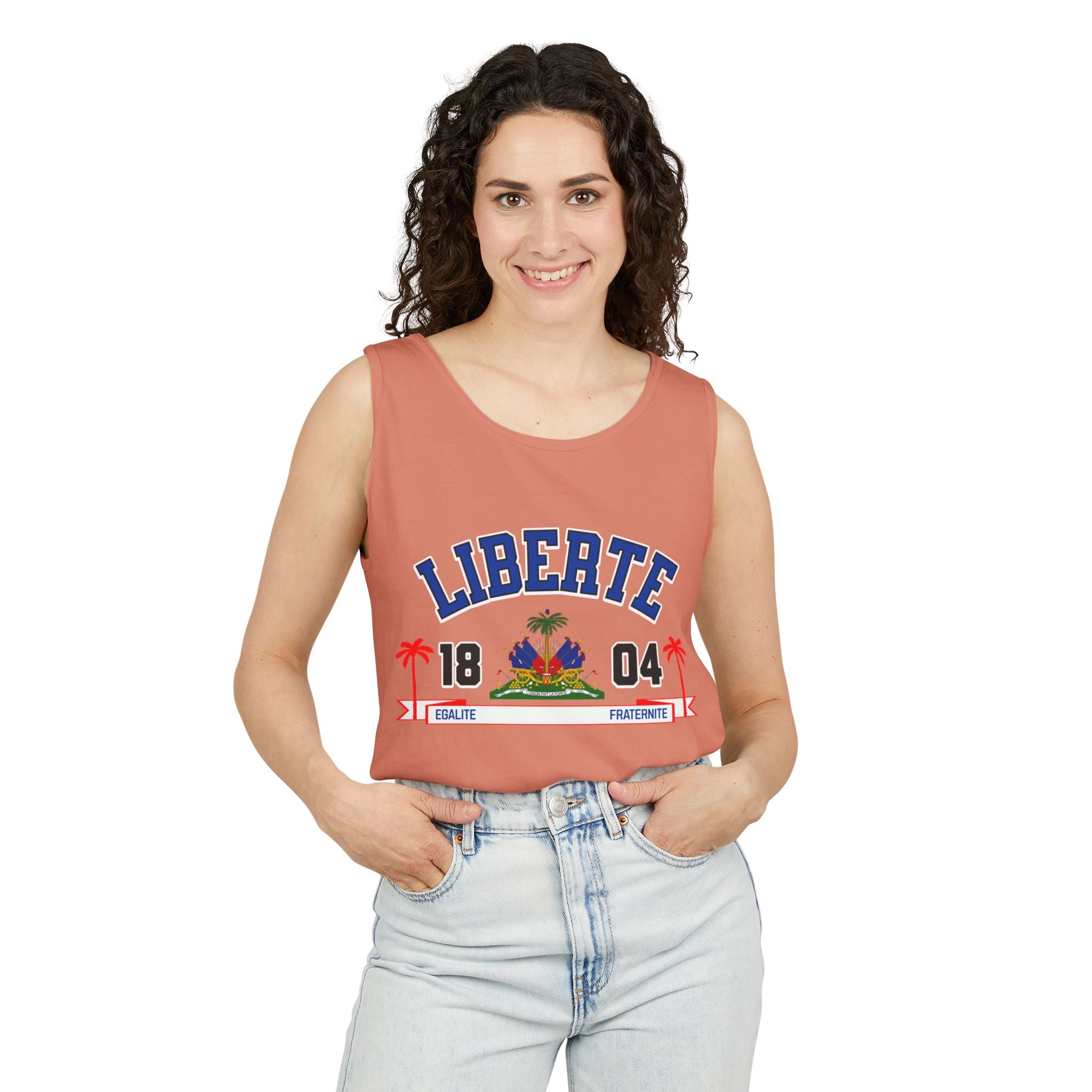 Liberte Egalite Fraternite - Unisex Garment-Dyed Tank Top