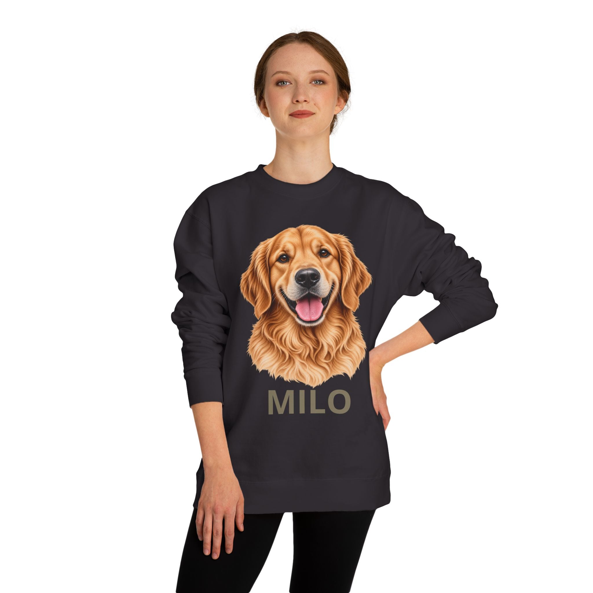 Custom Pet Portrait Crewneck – Personalized Pet Sweatshirt