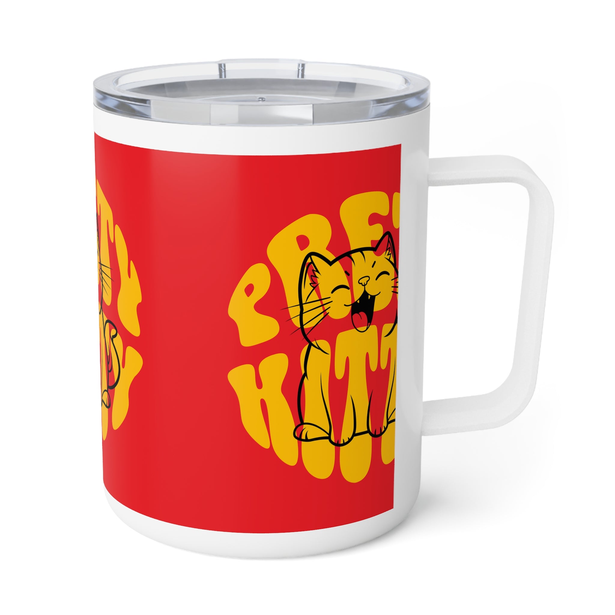 Red Coffee Mug - Drinkware for Coffee Lovers, 10oz Insulated Design