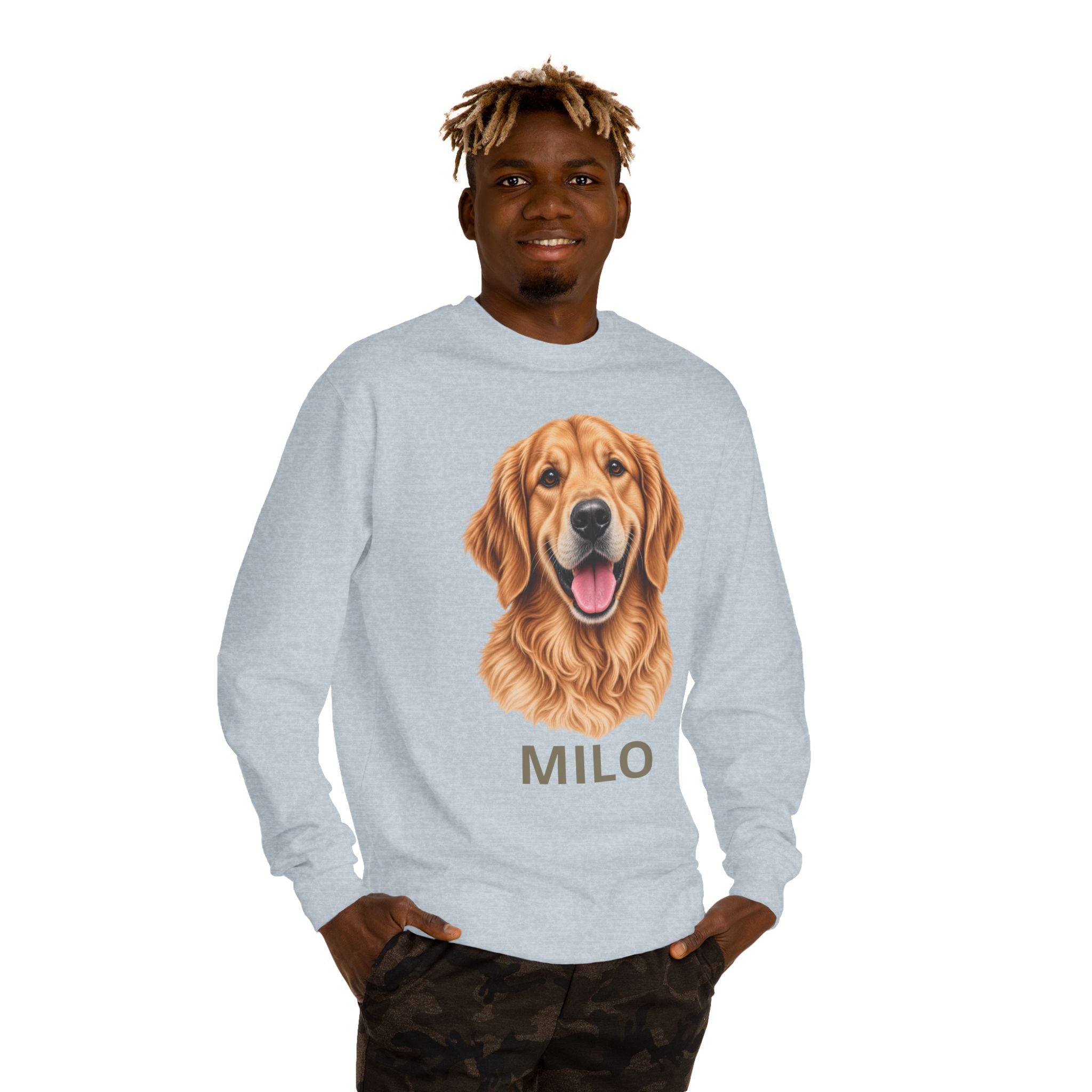 Custom Pet Portrait Crewneck – Personalized Pet Sweatshirt