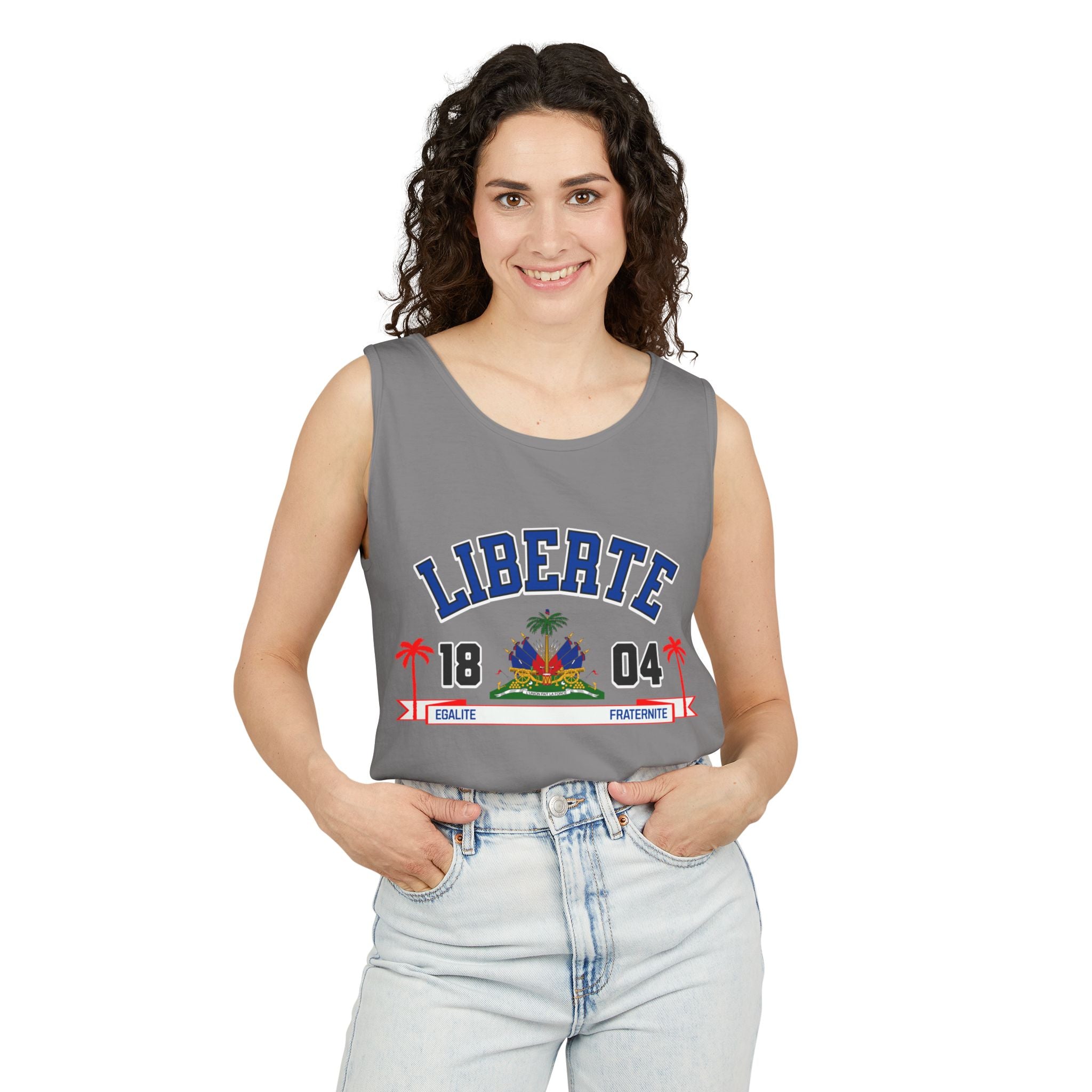 Liberte Egalite Fraternite - Unisex Garment-Dyed Tank Top