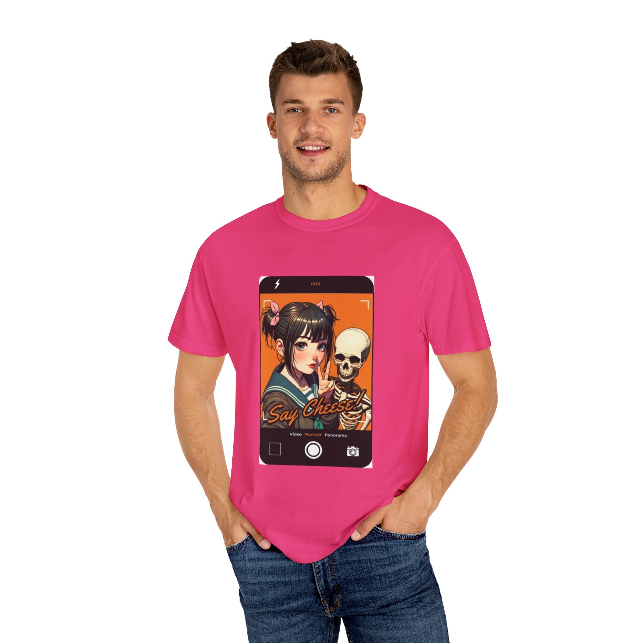 Say Cheese Just For Fun Unisex Garment-Dyed T-Shirt