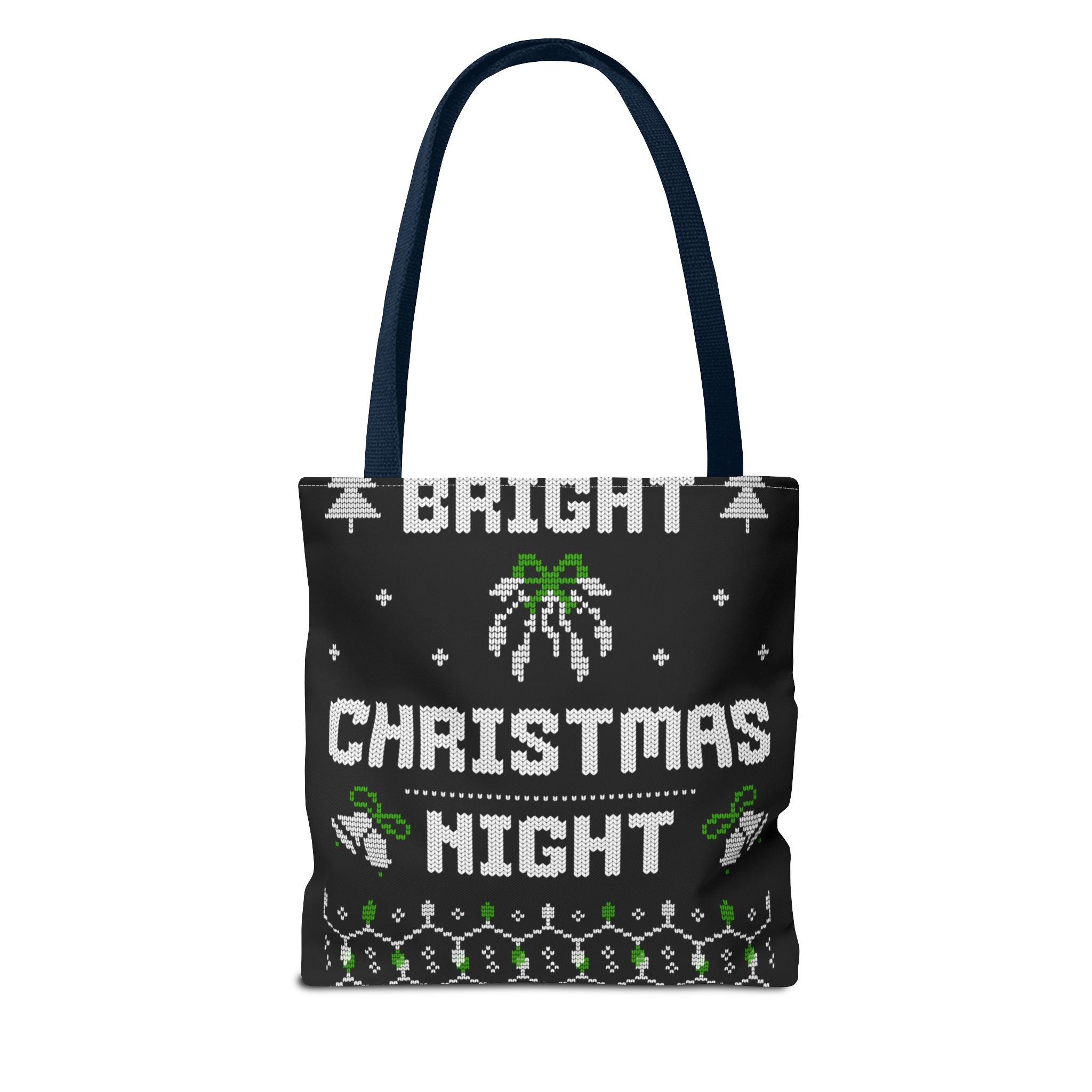 Christmas Tote Bag, Holiday Shopping Bag, Festive Gift Bag, Twinkle Bright Designs, Eco-Friendly Christmas Decor