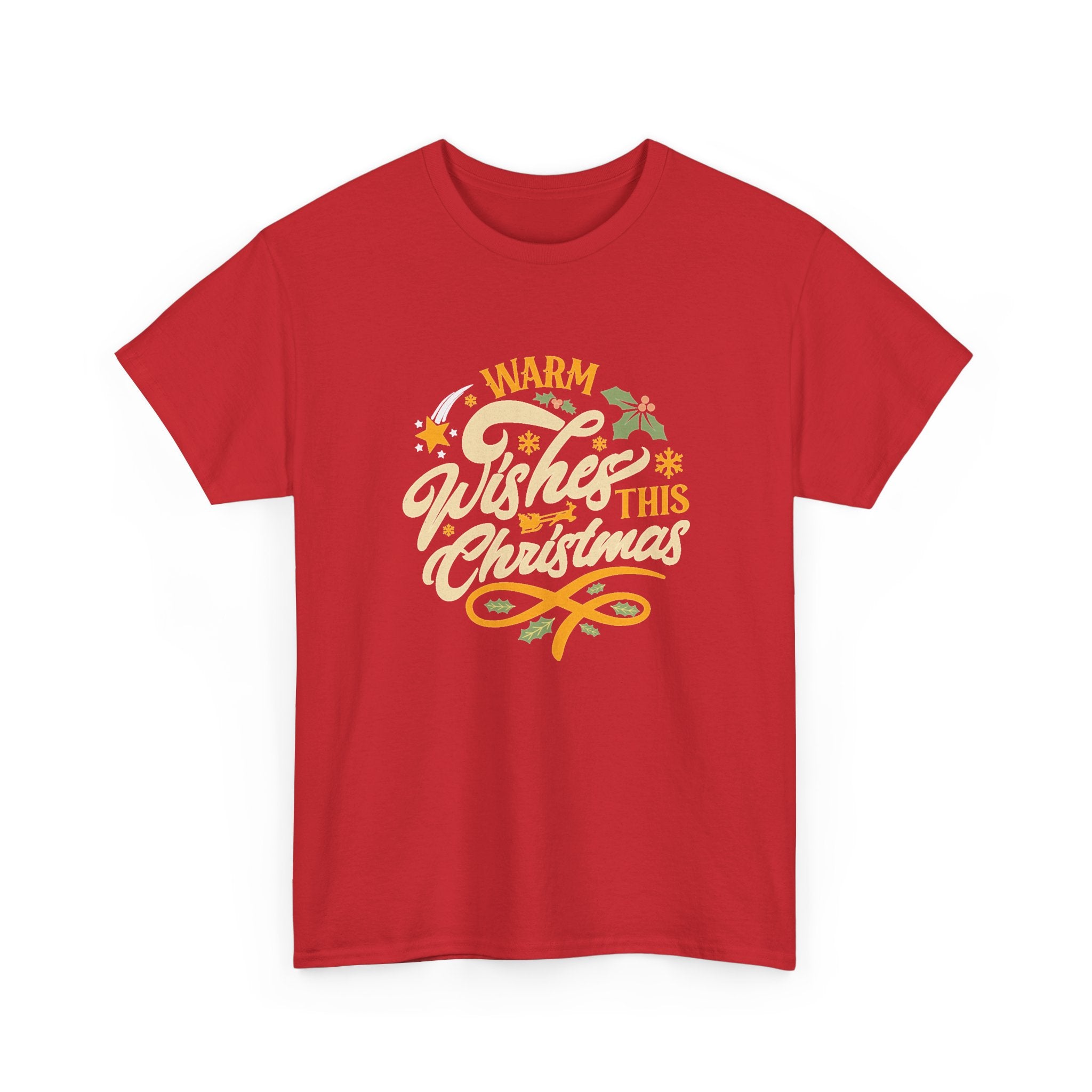 Warm Wishes This Christmas T-Shirt — Retro Holiday Graphic Tee