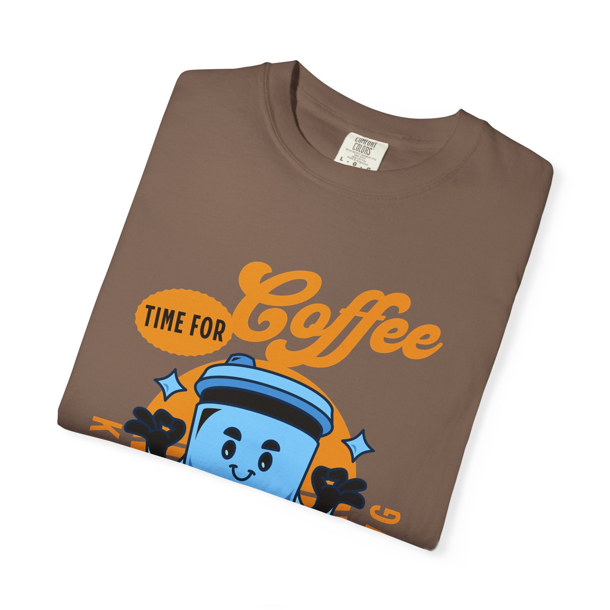 Coffee Lover's Unisex Sonhco T-shirt - Time For Coffee Keep Chilling and Relaxing