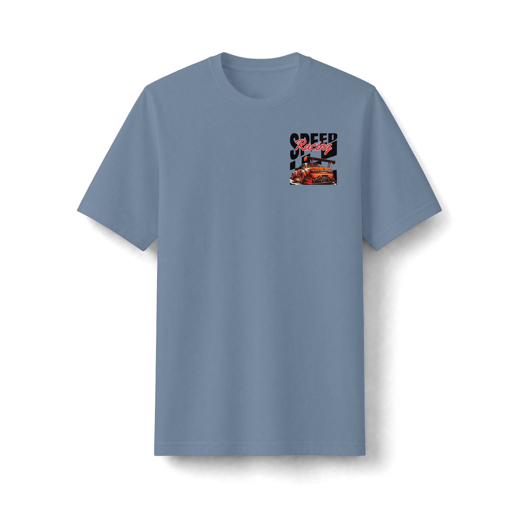 Racing Speed Graphic Tee — Vintage Drift Car Short-Sleeve Shirt