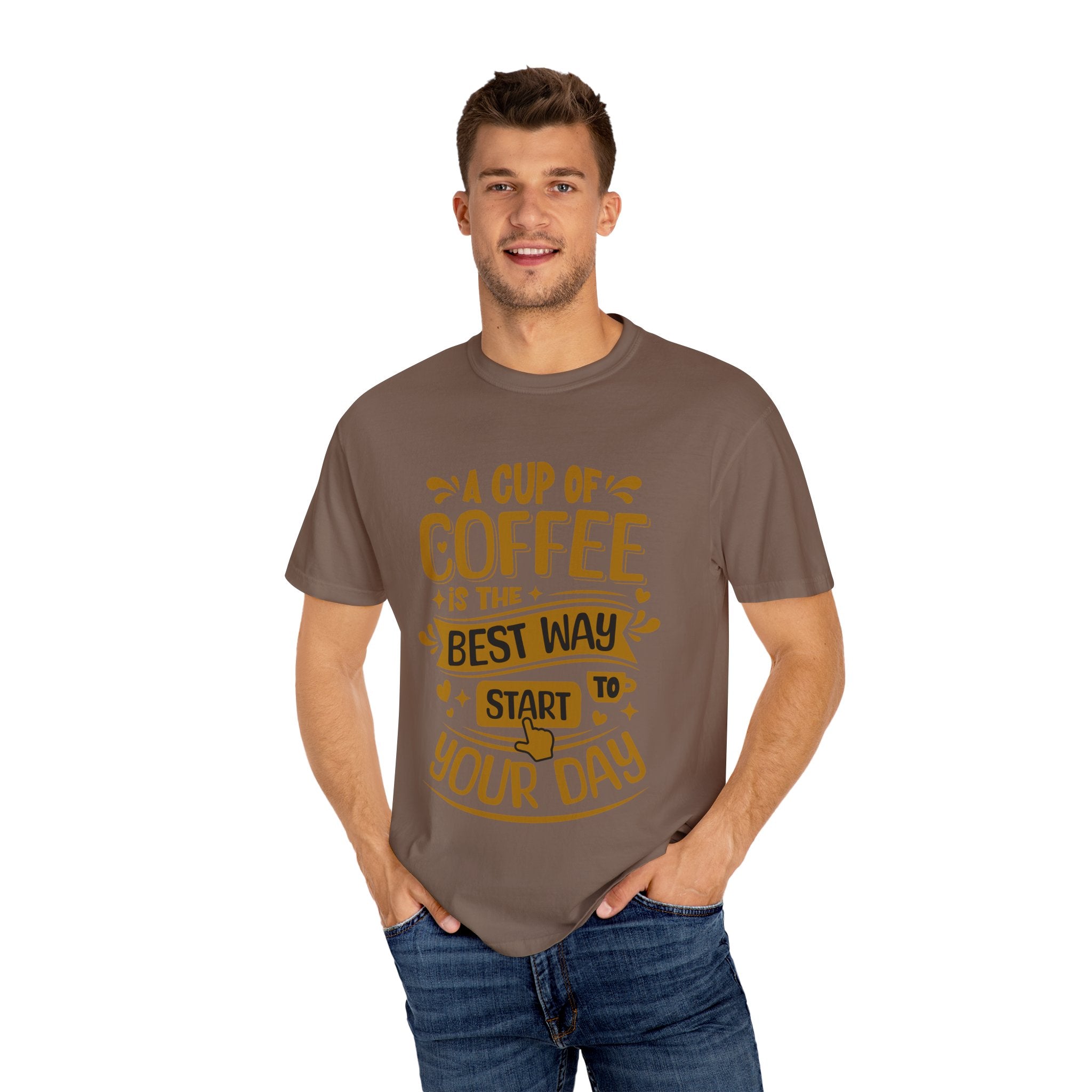 Coffee Lover's Unisex Sonhco T-shirt - A Cup Of Coffee Is The Best Way to Start Your Day