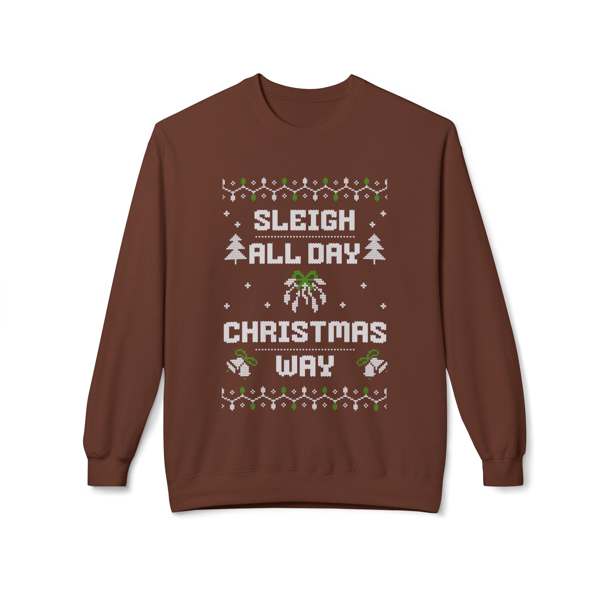 Christmas Way Unisex Sweatshirt, Casual Streetwear, Gift for Birthdays, Unisex Crewneck, Trendy Outfit
