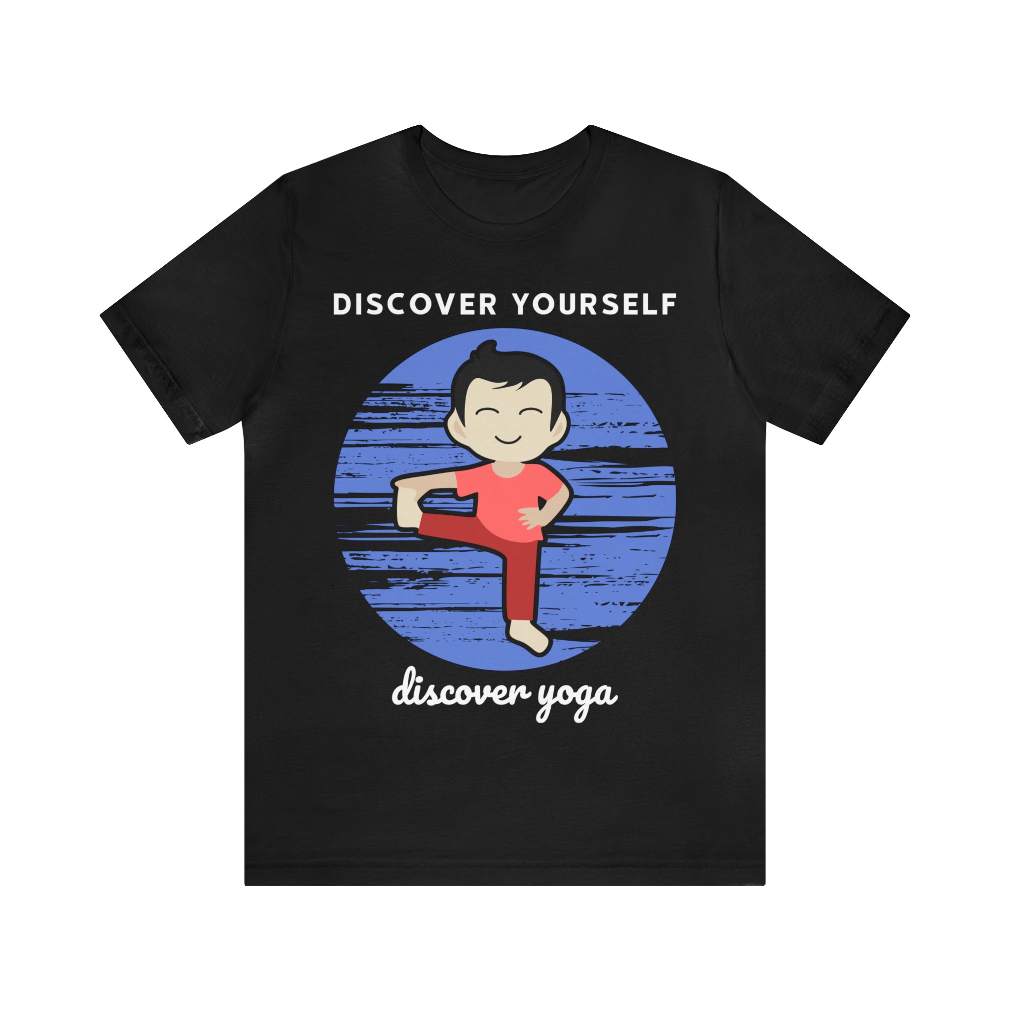Discover Yoga, Unisex Jersey Short Sleeve Tee