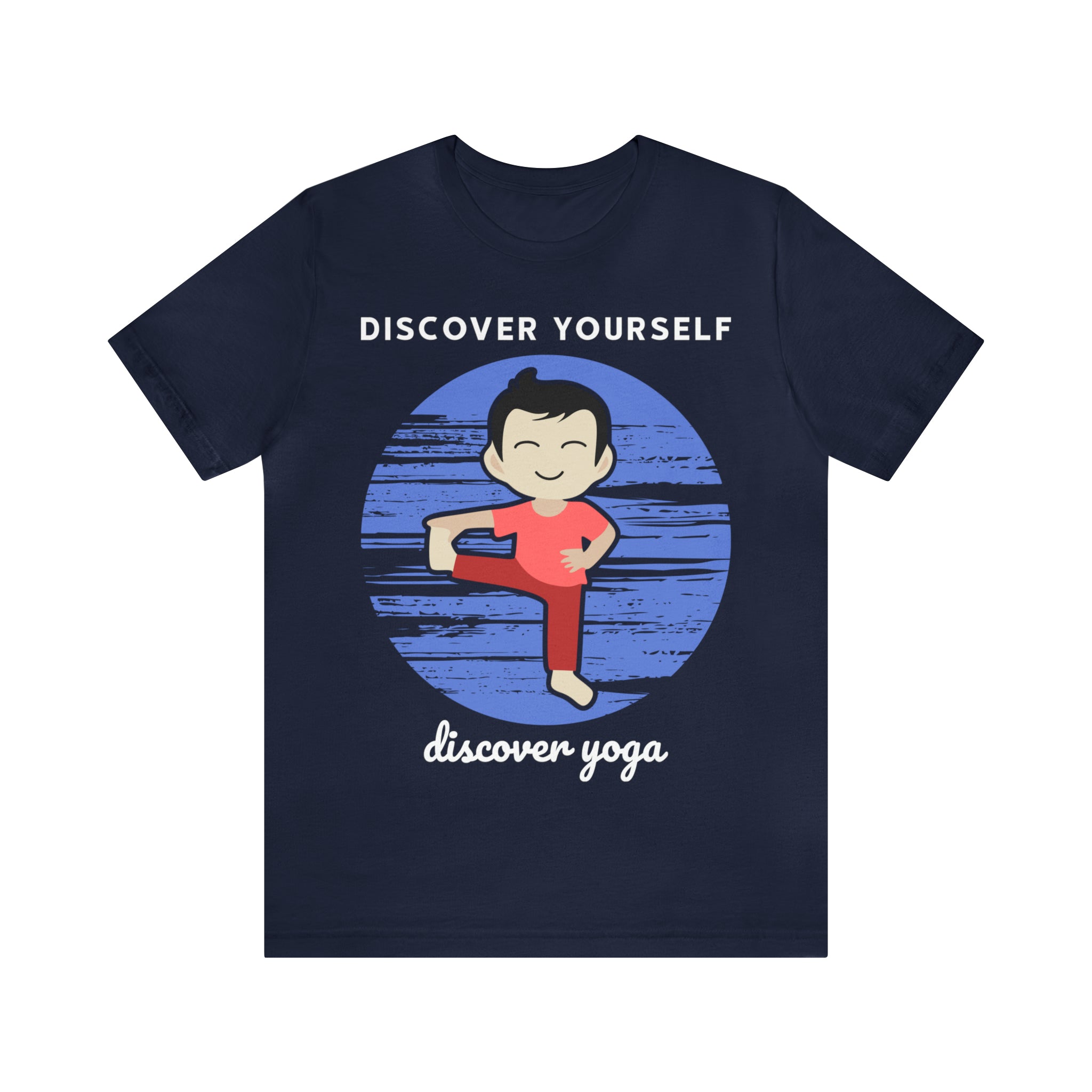Discover Yoga, Unisex Jersey Short Sleeve Tee