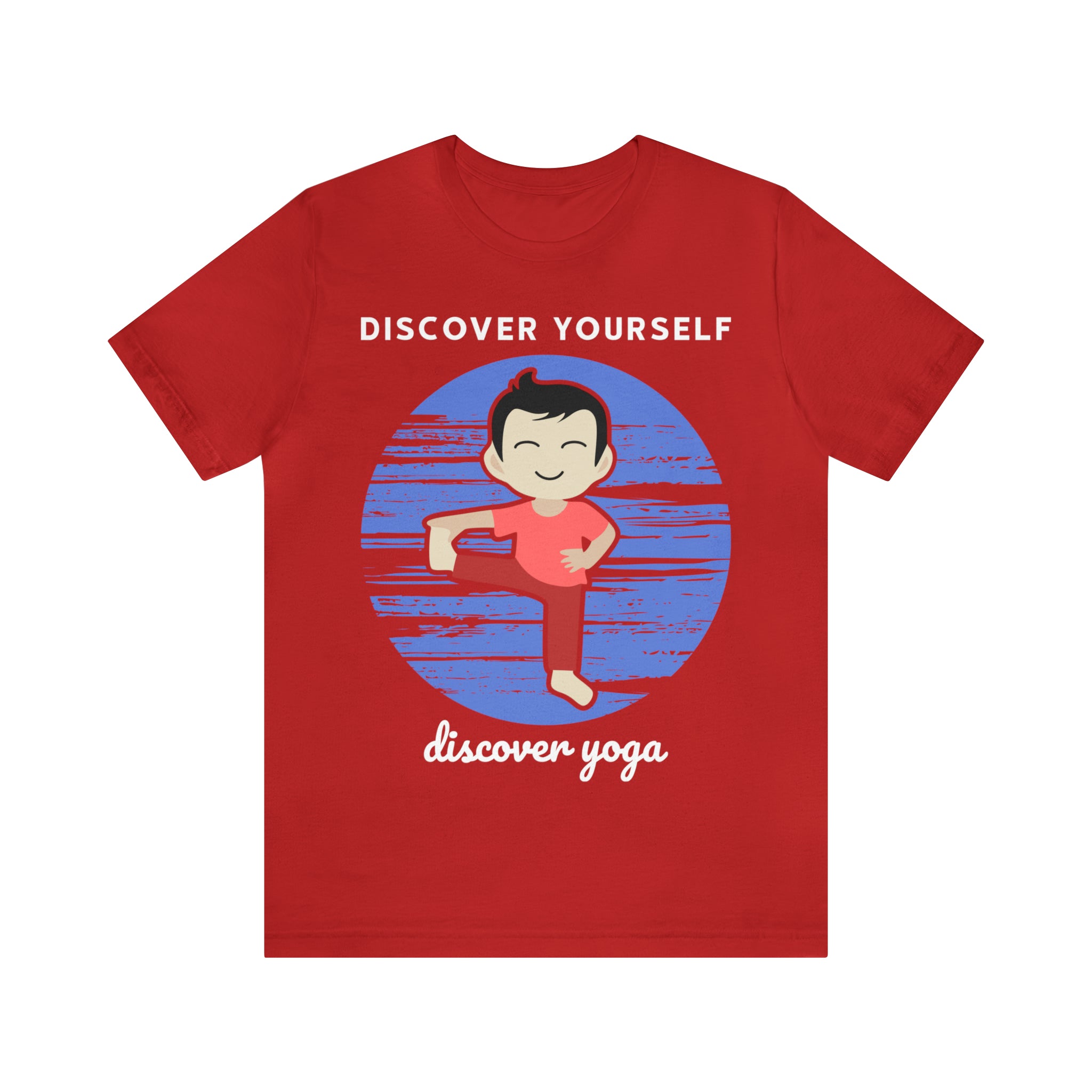 Discover Yoga, Unisex Jersey Short Sleeve Tee