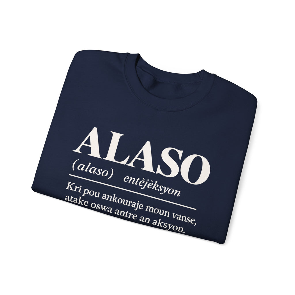 ALASO — Haitian Creole Definition Gen Z Crewneck Sweatshirt