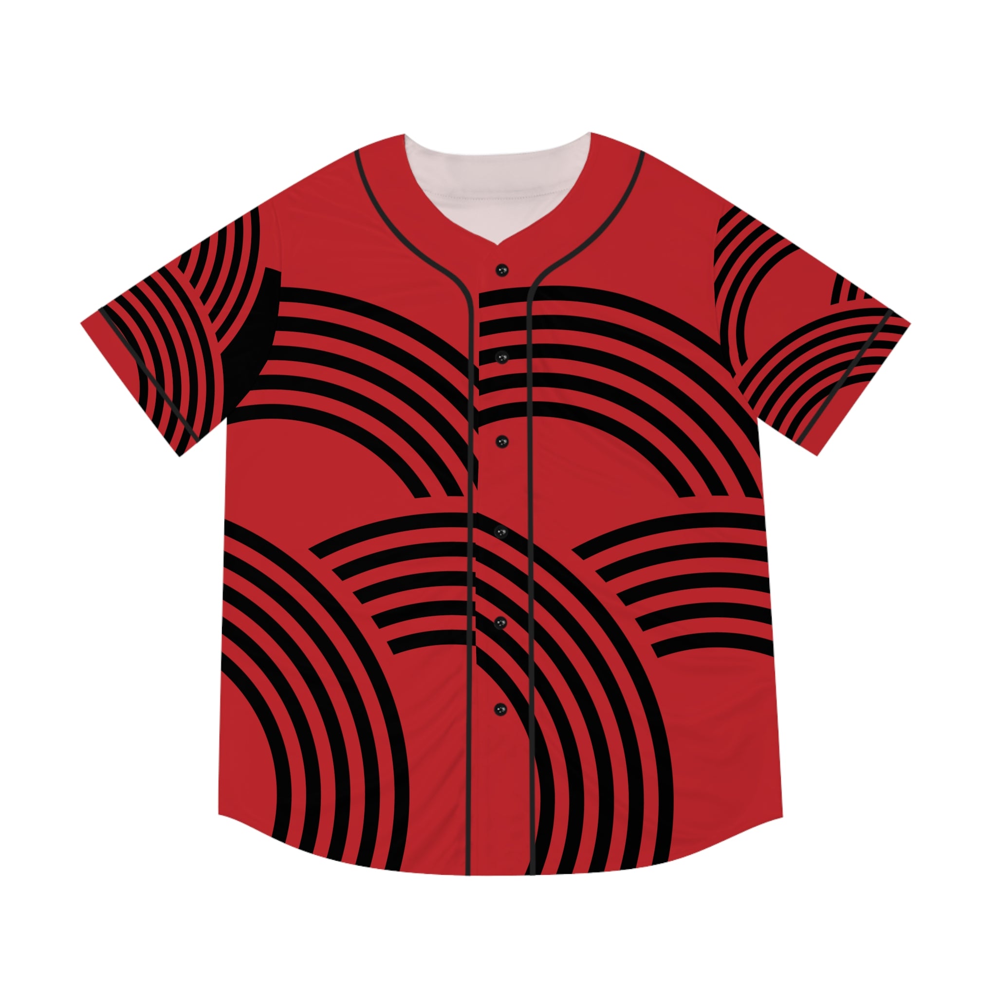 Sonhco Black and Red Men's Baseball Jersey