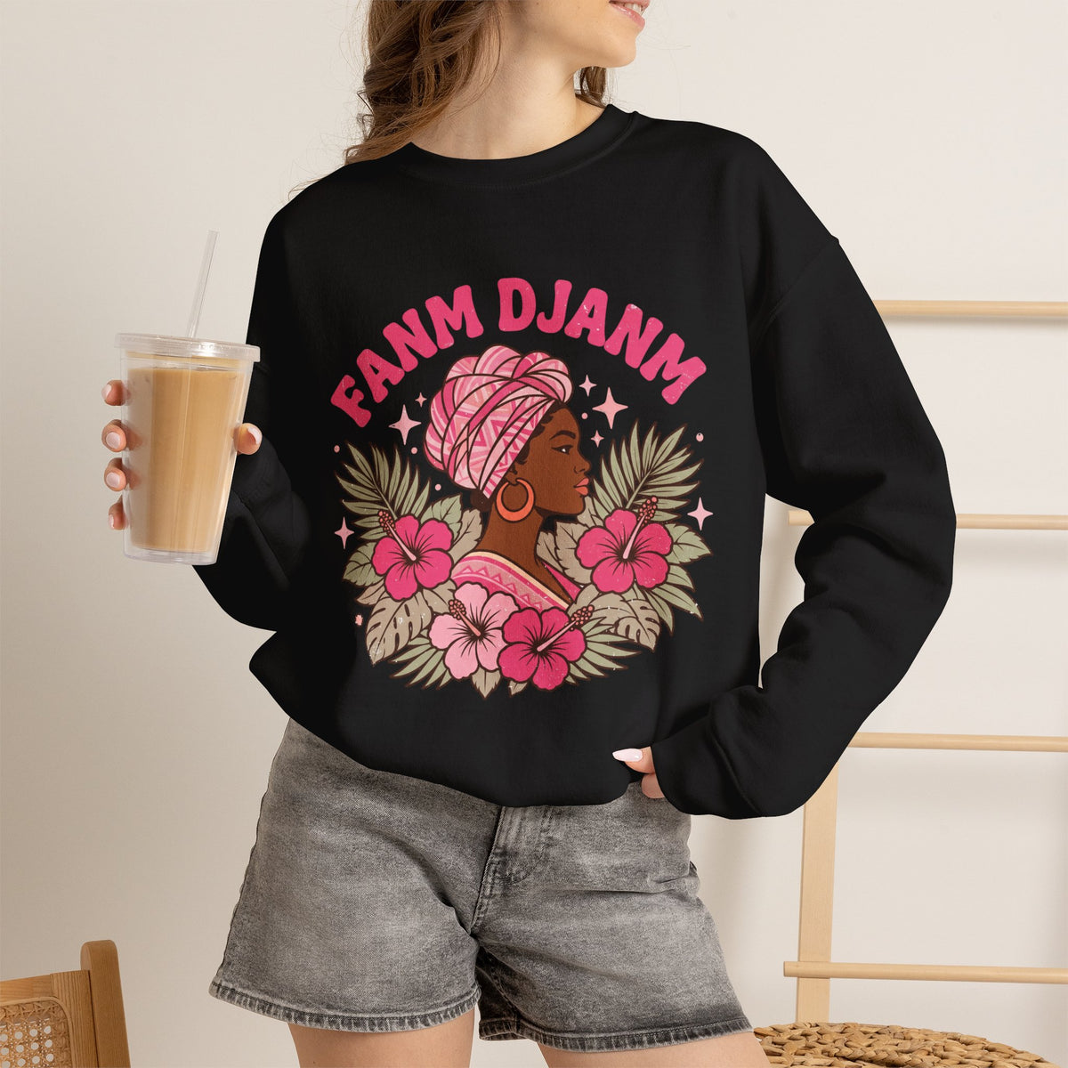 Fanm Djanm – Haitian Women Empowerment Graphic Sweatshirt | SONHCO