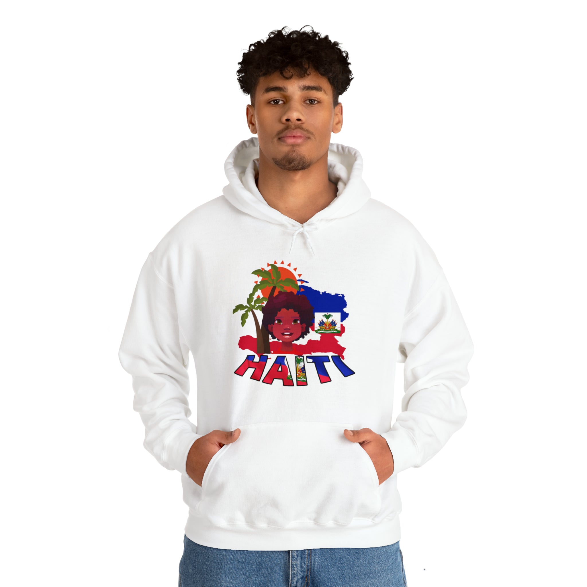 Haiti 509 Co. - Unisex Heavy Blend™ Hooded Sweatshirt Design By Itchy/HBS