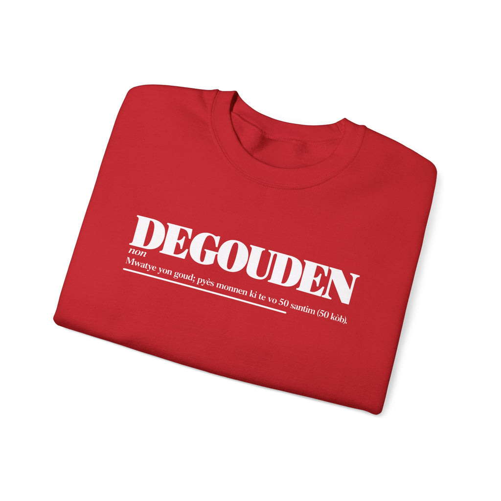 DEGOUDEN Haitian Creole Definition Gen Z Crewneck Sweatshirt
