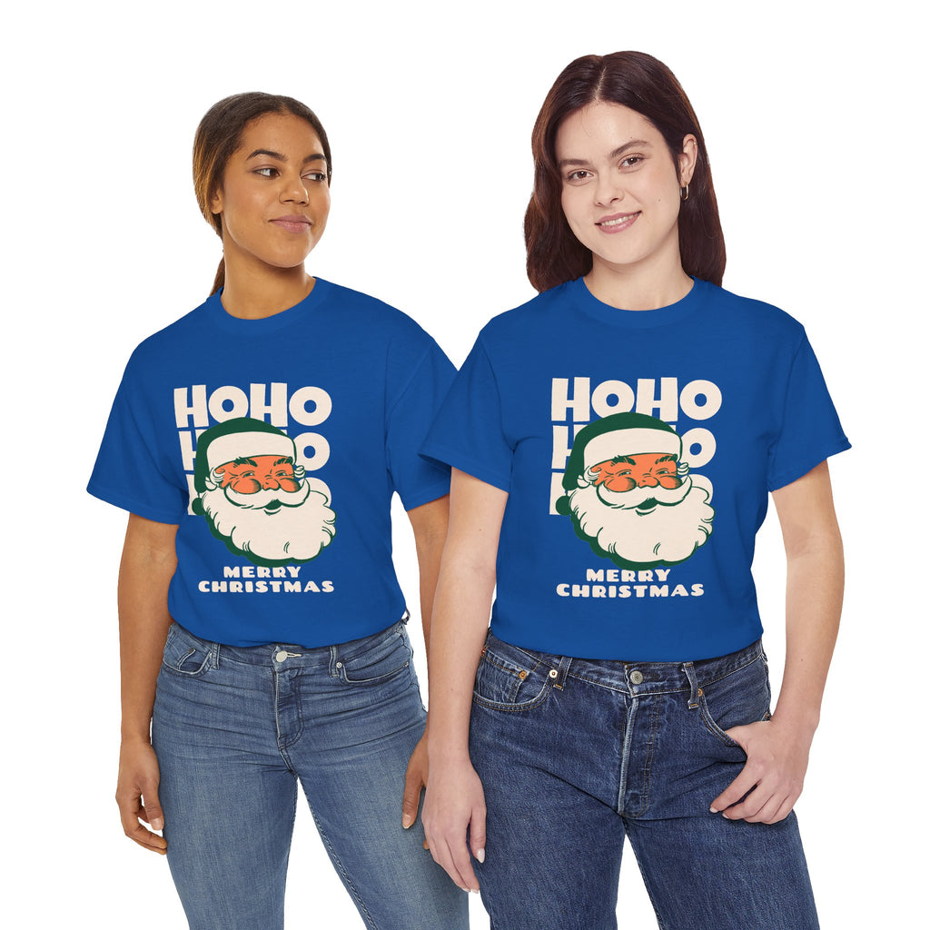 Retro Santa Ho Ho Ho Shirt, Merry Christmas Graphic Tee, Vintage Holiday T-Shirt, Funny Santa Christmas Gift
