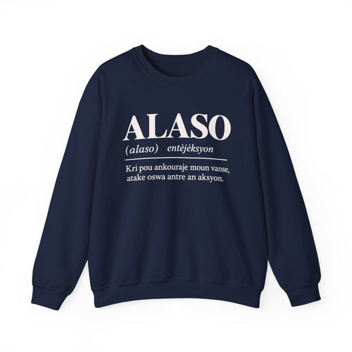 ALASO — Haitian Creole Definition Gen Z Crewneck Sweatshirt