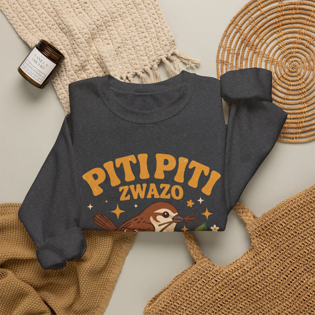 Piti Piti Zwazo Fè Nich Li – Haitian Creole Graphic T-Shirt | SONHCO