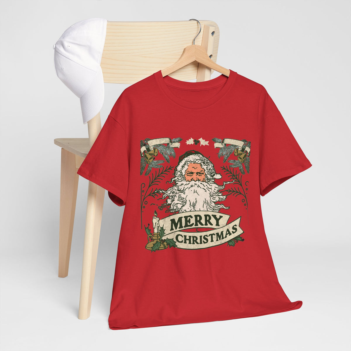 Vintage Santa Christmas Shirt, Retro Merry Christmas Tee, Old Fashioned Santa Graphic T-Shirt, Nostalgic Holiday Gift
