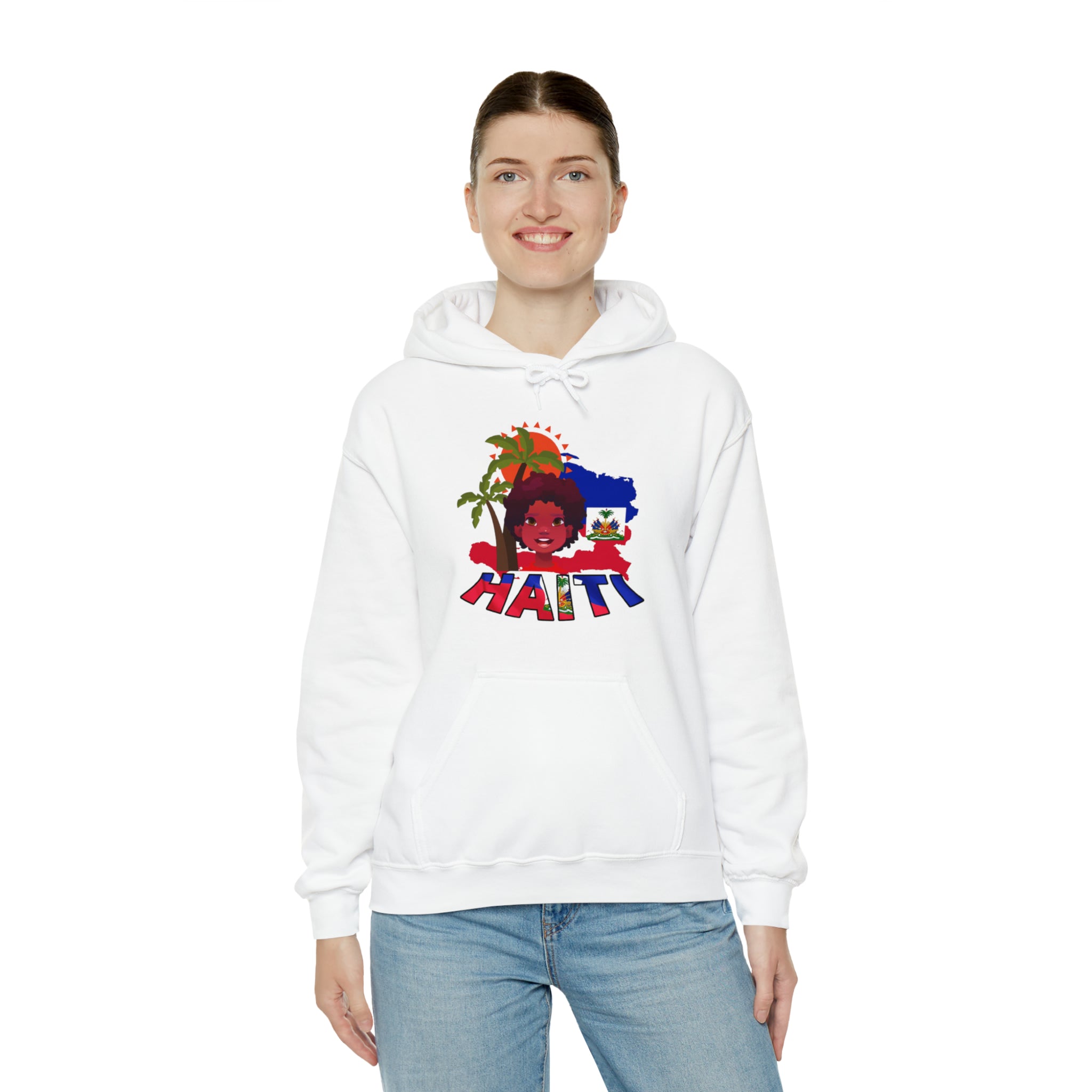 Haiti 509 Co. - Unisex Heavy Blend™ Hooded Sweatshirt Design By Itchy/HBS