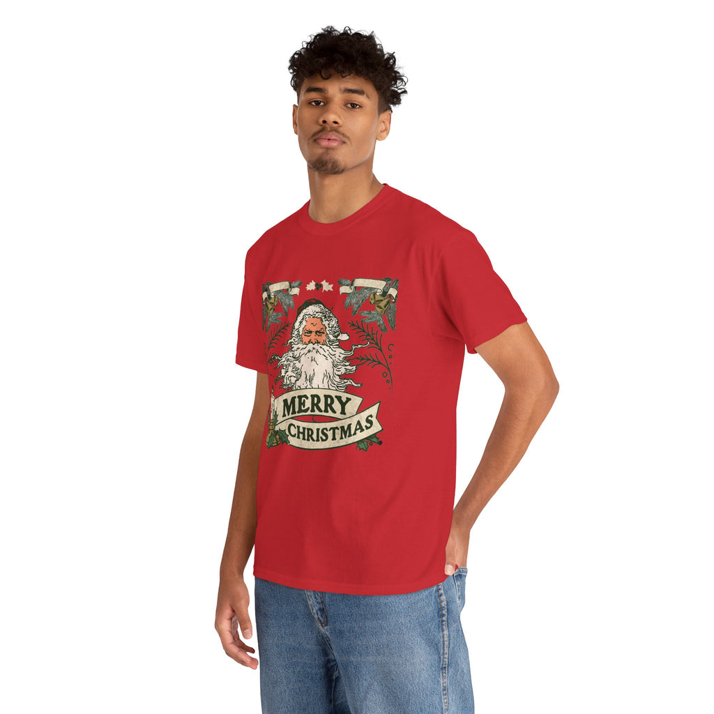 Vintage Santa Christmas Shirt, Retro Merry Christmas Tee, Old Fashioned Santa Graphic T-Shirt, Nostalgic Holiday Gift