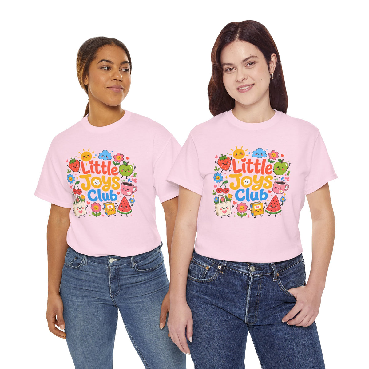 Little Joys Club Shirt, Cute Graphic Tee, Whimsical Floral T-Shirt, Cherry Lemon Shirt, Girly Gift