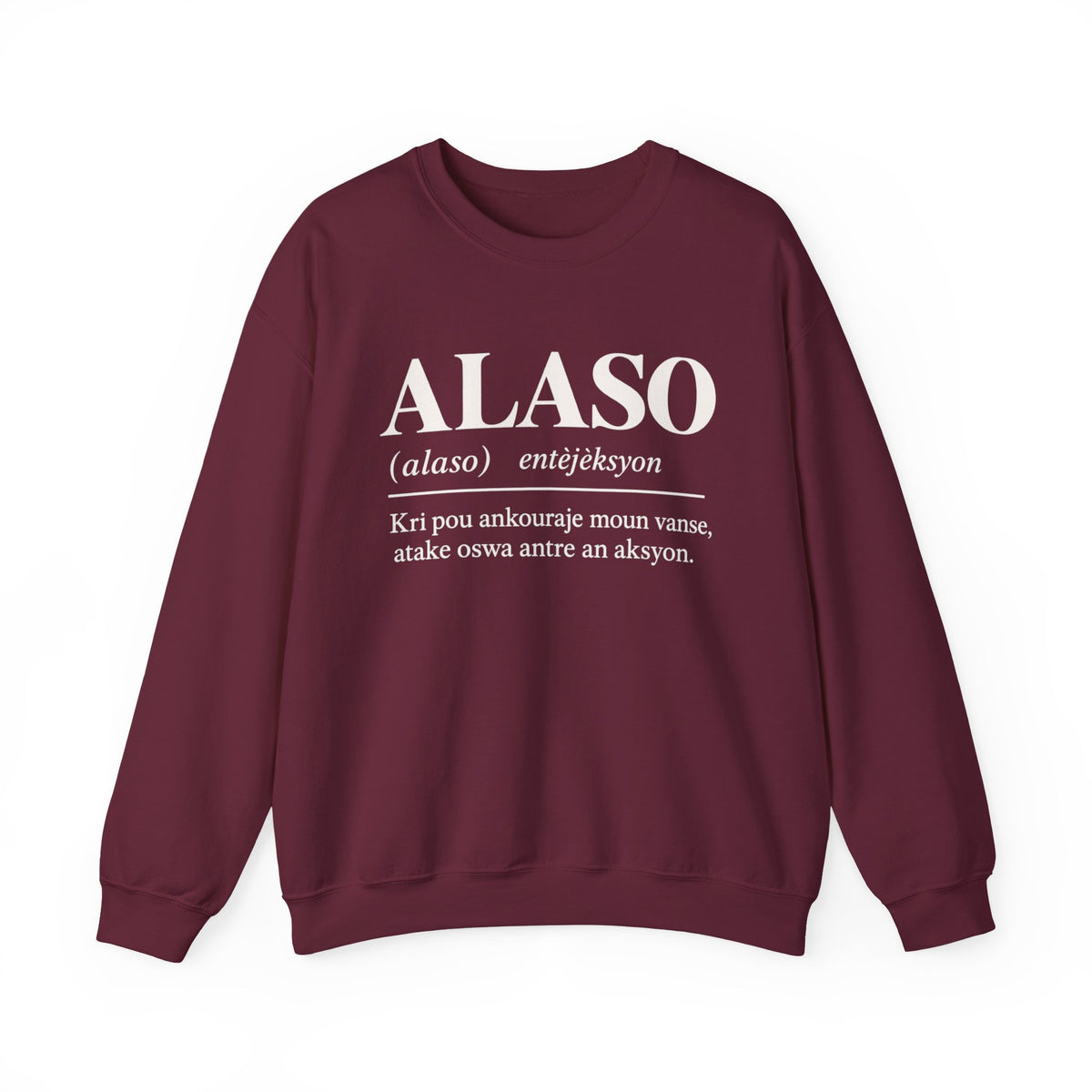 ALASO — Haitian Creole Definition Gen Z Crewneck Sweatshirt