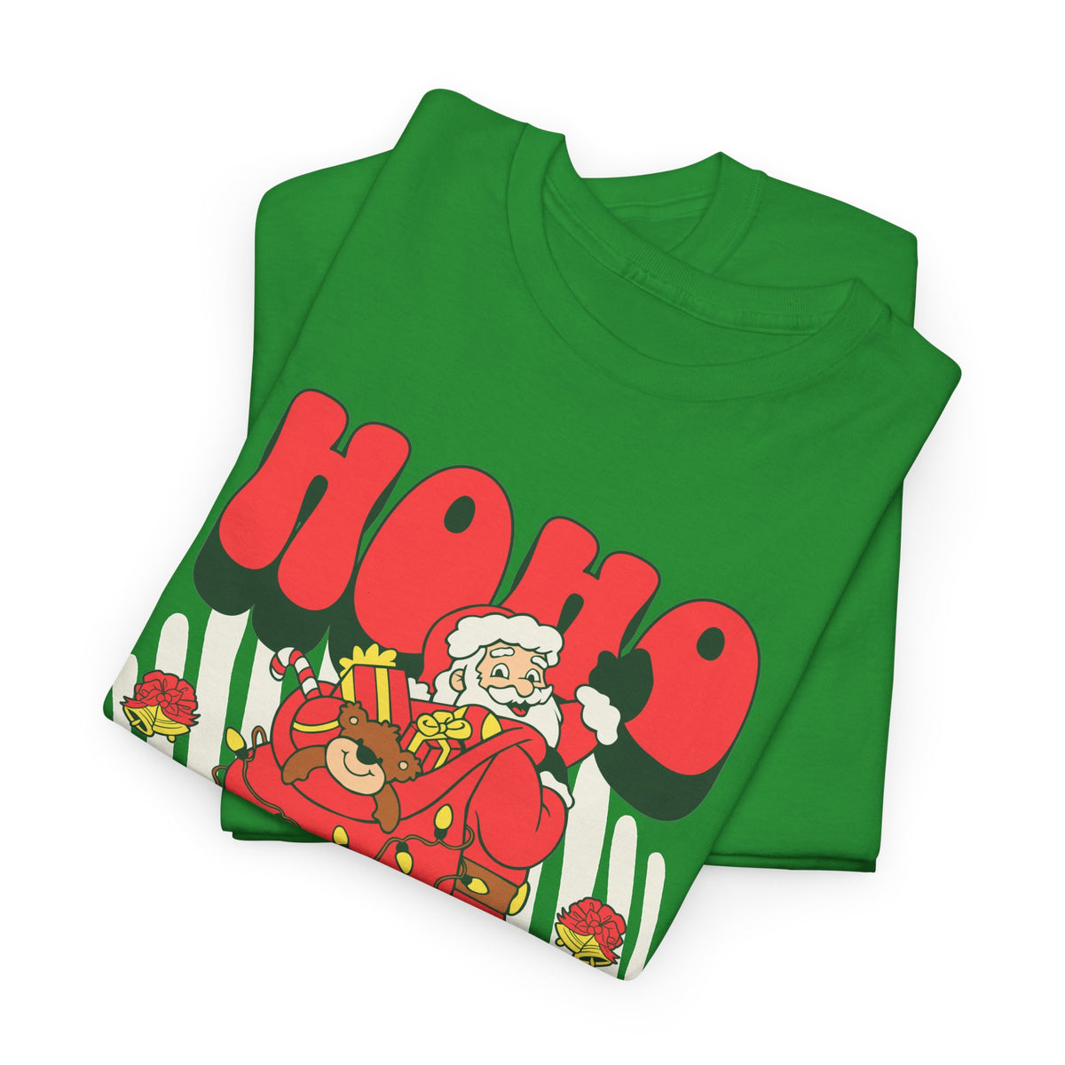 Retro Santa Christmas Shirt, Ho Ho Merry Christmas Tee, Vintage Holiday Graphic T-Shirt, Cute Santa Claus Gift
