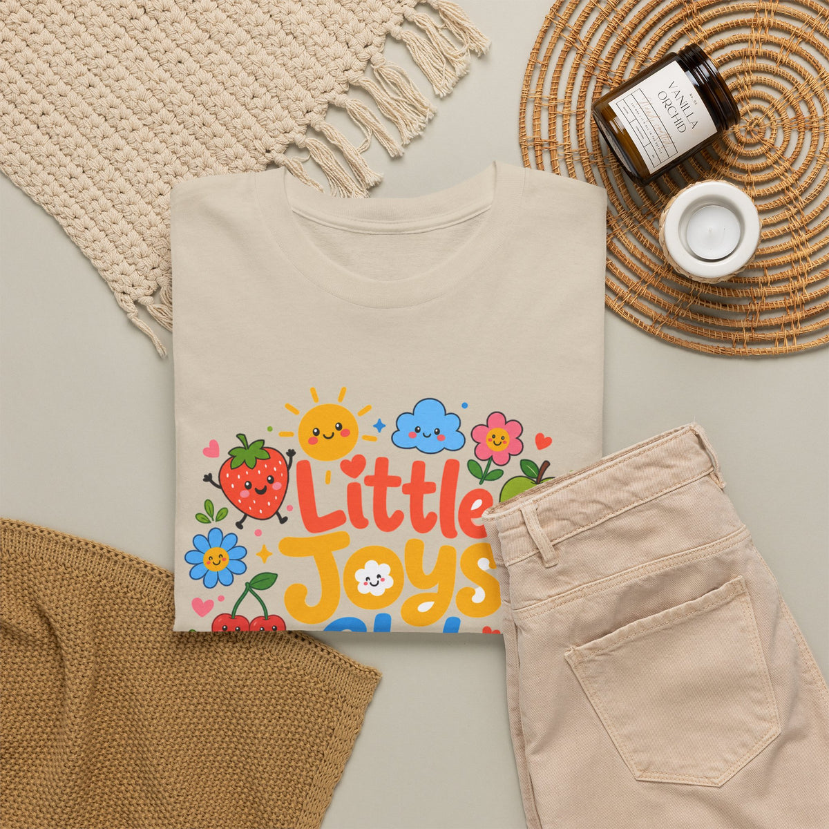 Little Joys Club Shirt, Cute Graphic Tee, Whimsical Floral T-Shirt, Cherry Lemon Shirt, Girly Gift