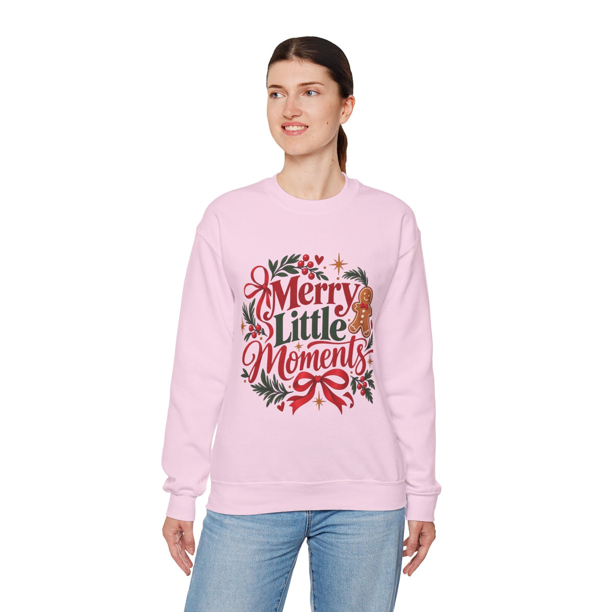 Merry Little Moments Sweatshirt, Retro Christmas Crewneck, Cute Holiday Sweater, Cozy Christmas Gift