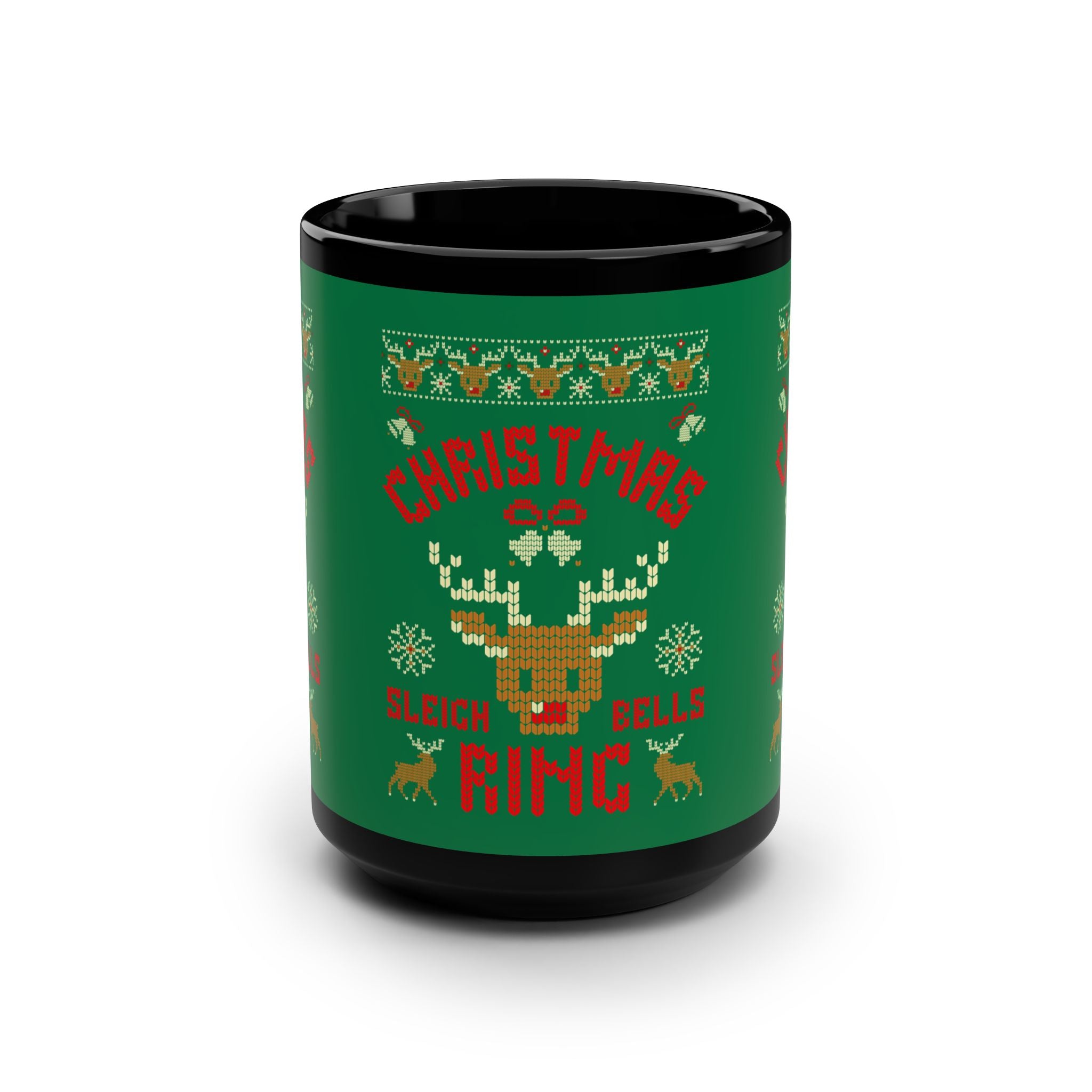 Christmas Black Mug, 15oz