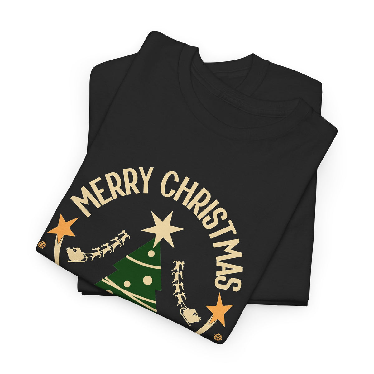 Feelin Jolly Christmas Shirt, Retro Christmas Tree Tee, Merry Christmas Graphic T-Shirt, Vintage Holiday Gift