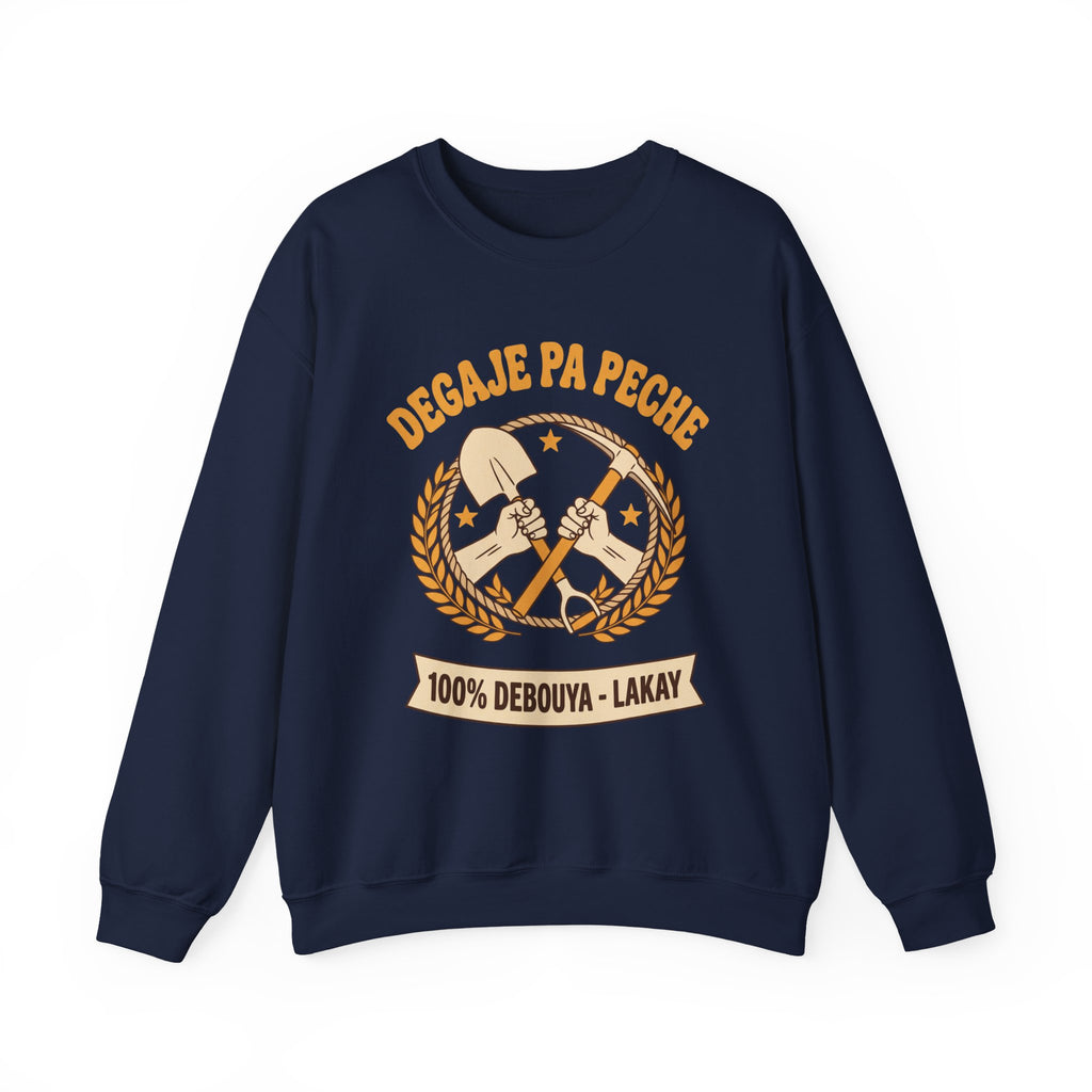 Degaje Pa Peche – Haitian Creole Motivational Graphic T-Shirt | SONHCO