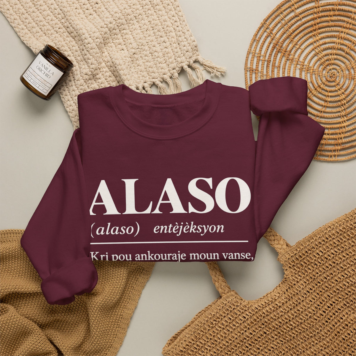 ALASO — Haitian Creole Definition Gen Z Crewneck Sweatshirt
