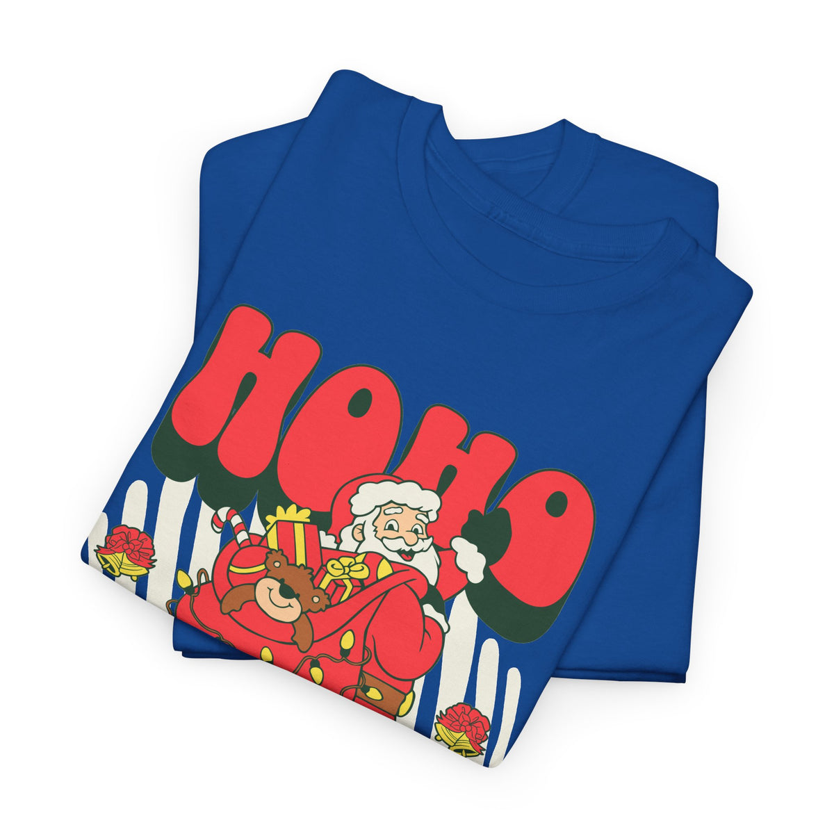Retro Santa Christmas Shirt, Ho Ho Merry Christmas Tee, Vintage Holiday Graphic T-Shirt, Cute Santa Claus Gift