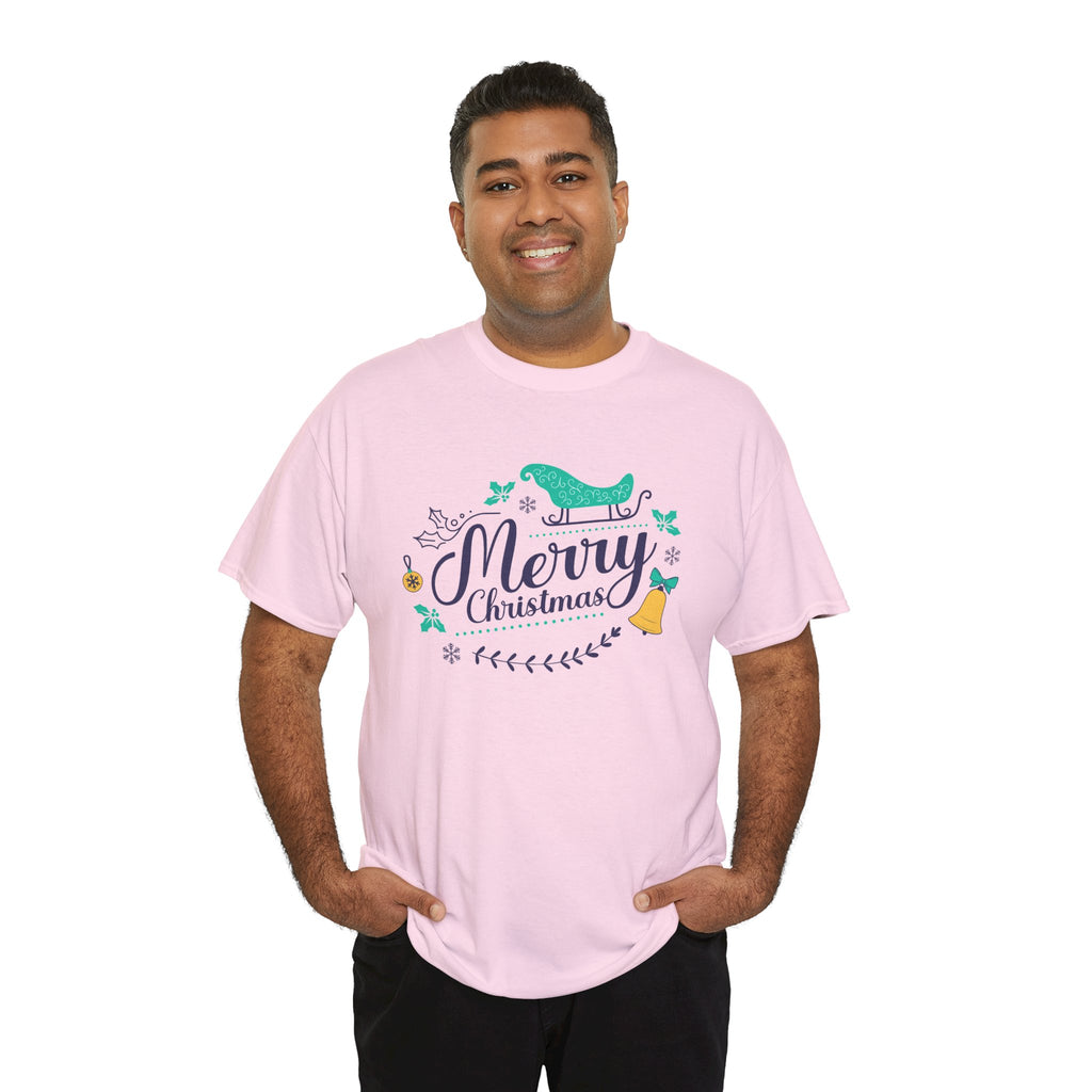 Merry Christmas Shirt, Elegant Holiday Graphic Tee, Festive Christmas Typography T-Shirt, Cute Winter Holiday Gift