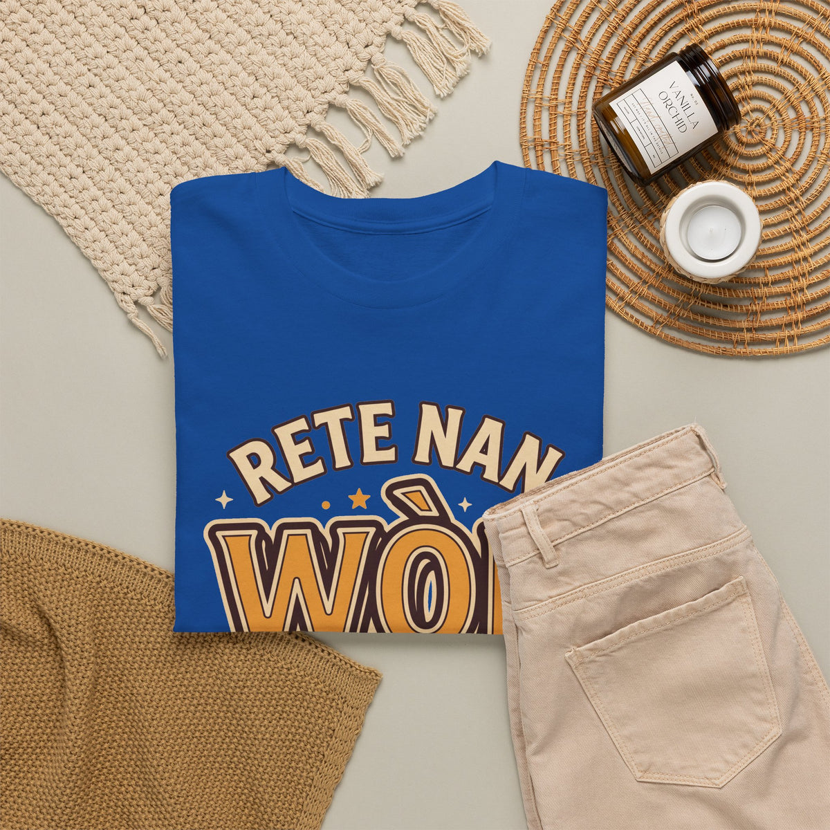 Rete Nan Wòl Ou – Haitian Creole Graphic T-Shirt | SONHCO