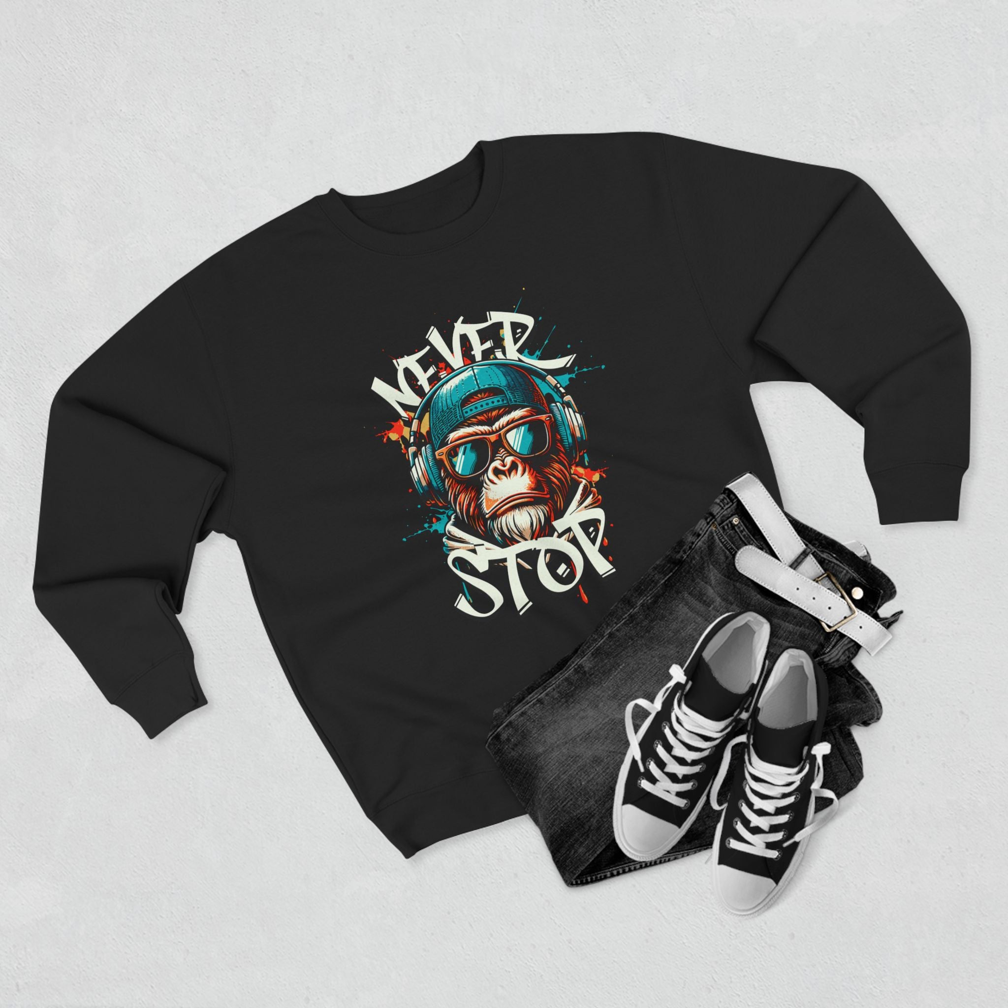 Hip-Hop Themed Unisex Crewneck Sweatshirt | Casual Streetwear | Unique Gift for Music Lovers, Teens, and Trendsetters, Perfect for [...]