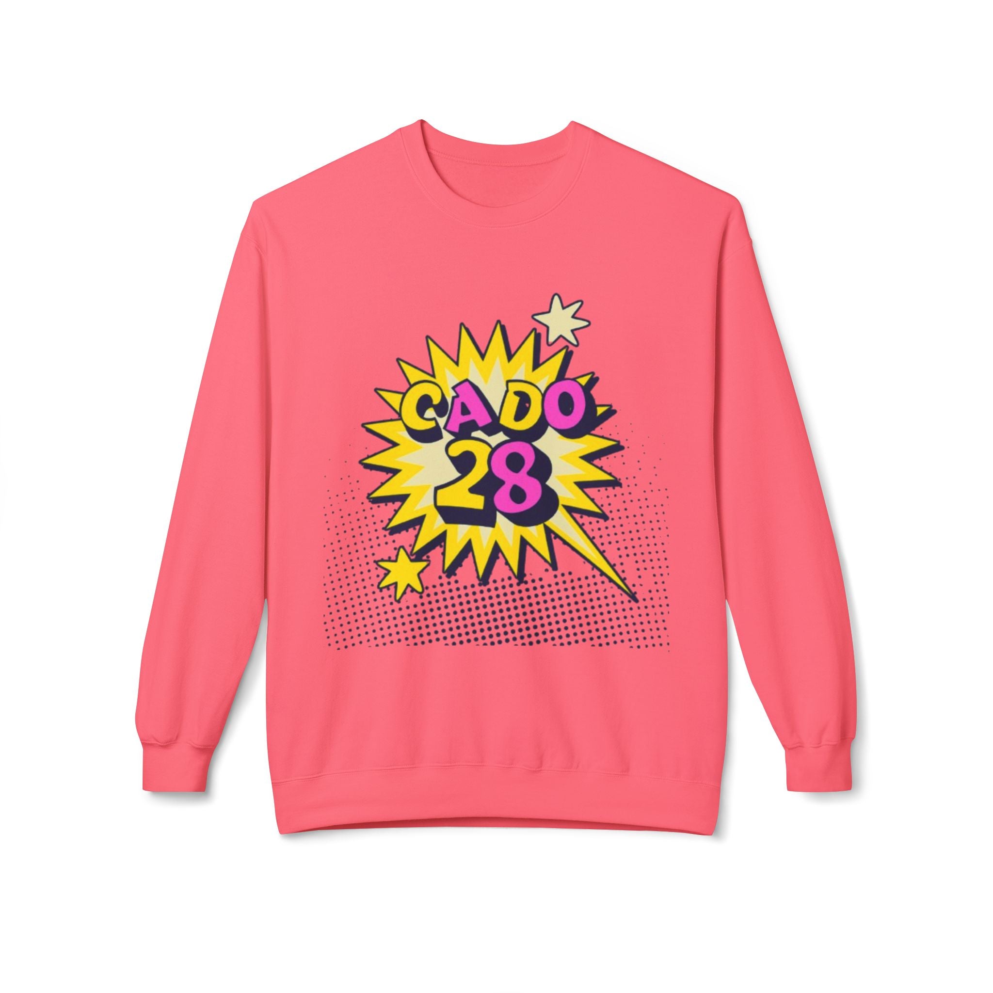 Cado 28 Sweatshirt, Funny Apparel for Teens, Casual Streetwear, Gift for Birthdays, Unisex Crewneck, Trendy Outfit