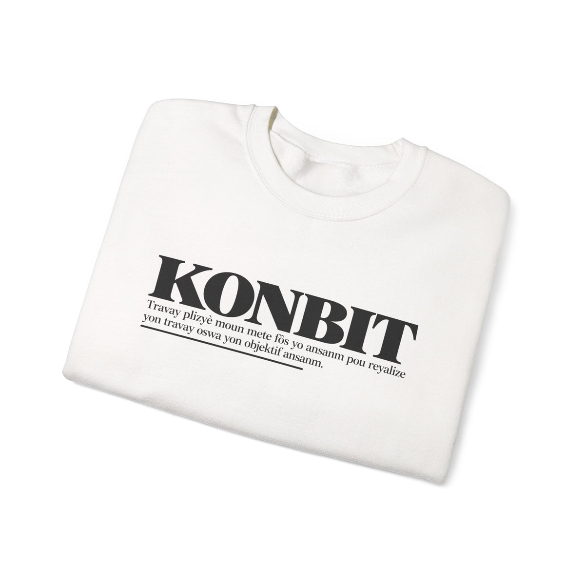 KONBIT Haitian Creole Definition Gen Z Crewneck Sweatshirt