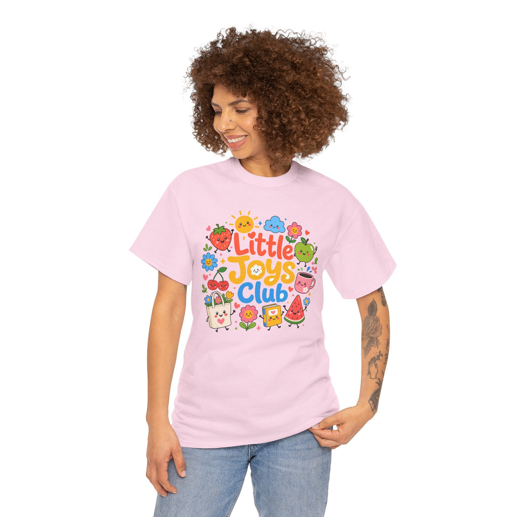 Little Joys Club Shirt, Cute Graphic Tee, Whimsical Floral T-Shirt, Cherry Lemon Shirt, Girly Gift